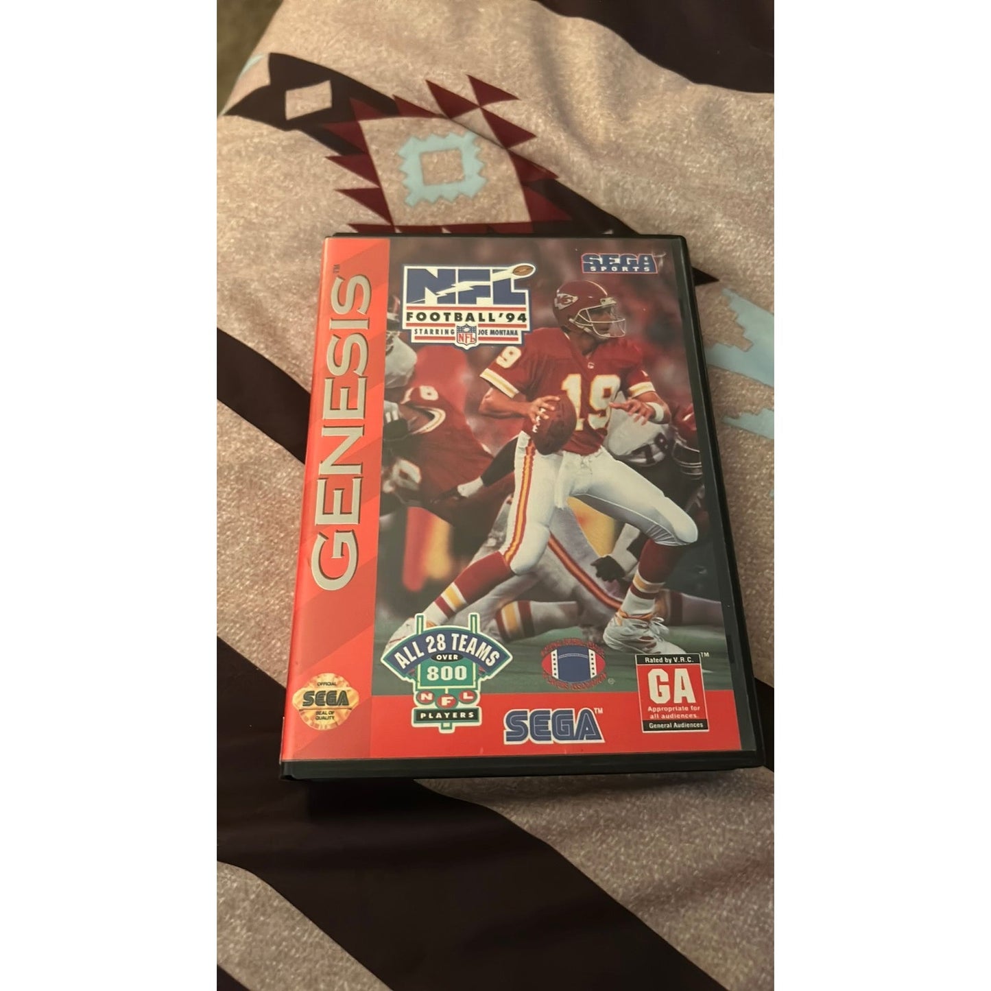 💥 Sega Genesis - NFL Football '94 Staring Joe Montana (CIB)