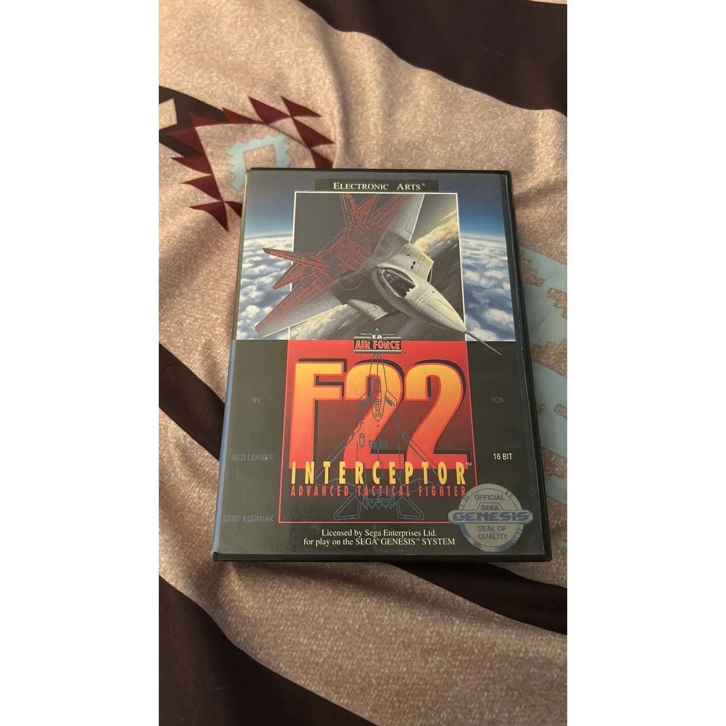 💥 Sega Genesis - F22 Intercepter: Advanced Tactical Fighter (BOX ONLY)