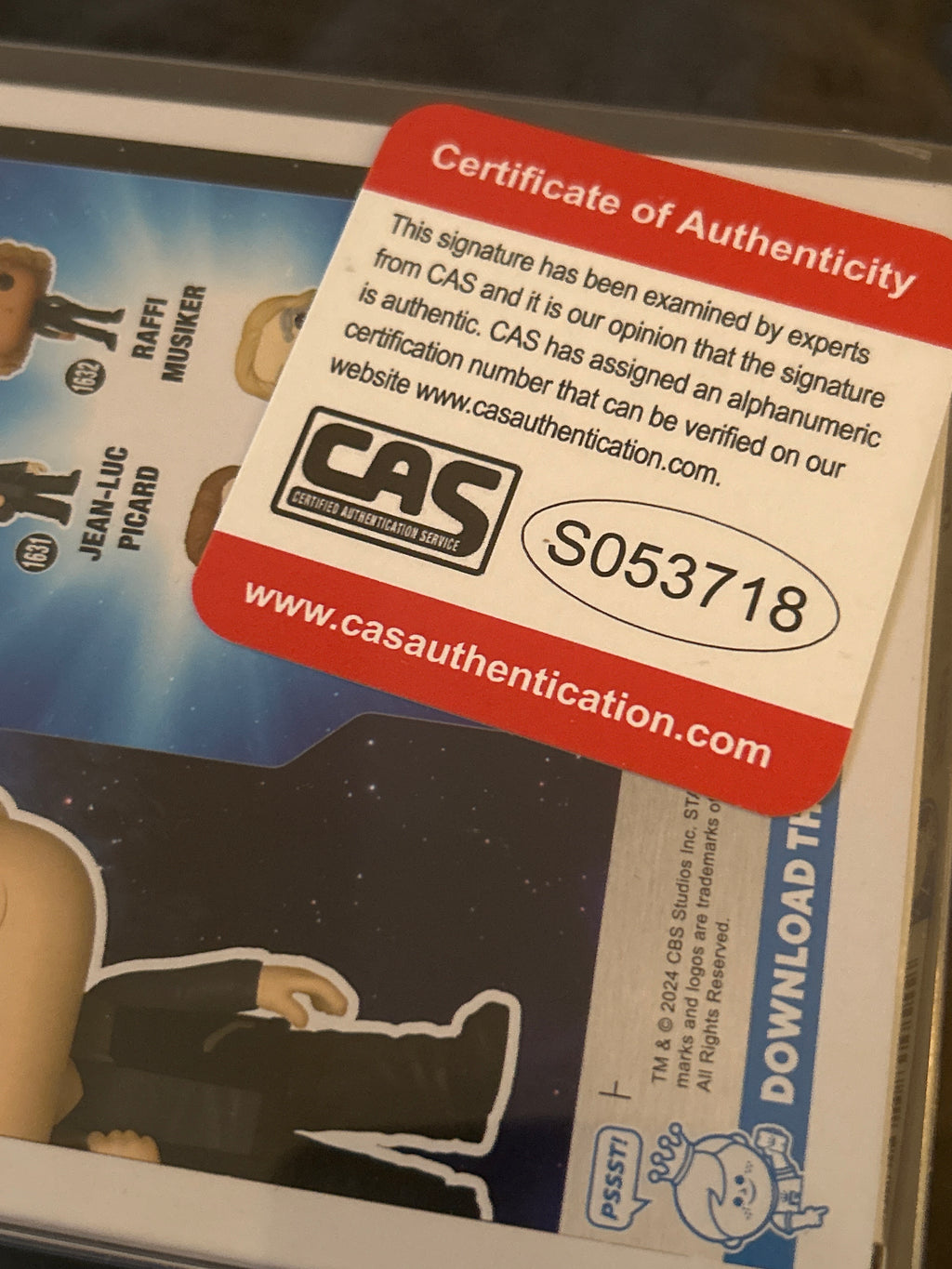 Autographed Funko POP: Jean-Luc Picard | Signed by Gavin Smith