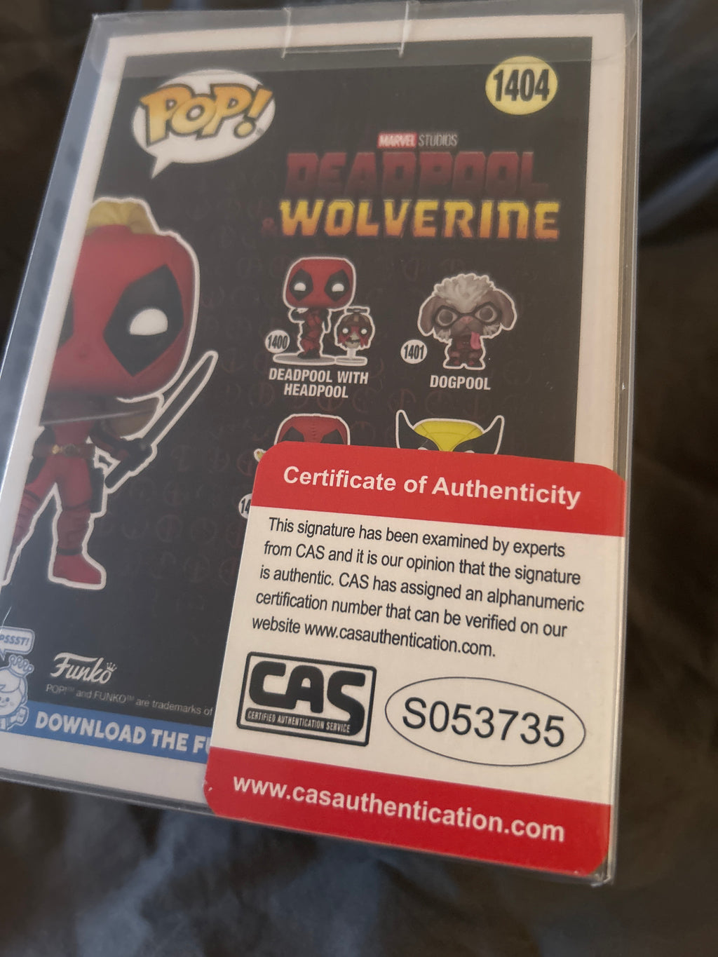 Autographed Funko POP: Ladypool 1404 (Exclusive) Signed by Matt Horak