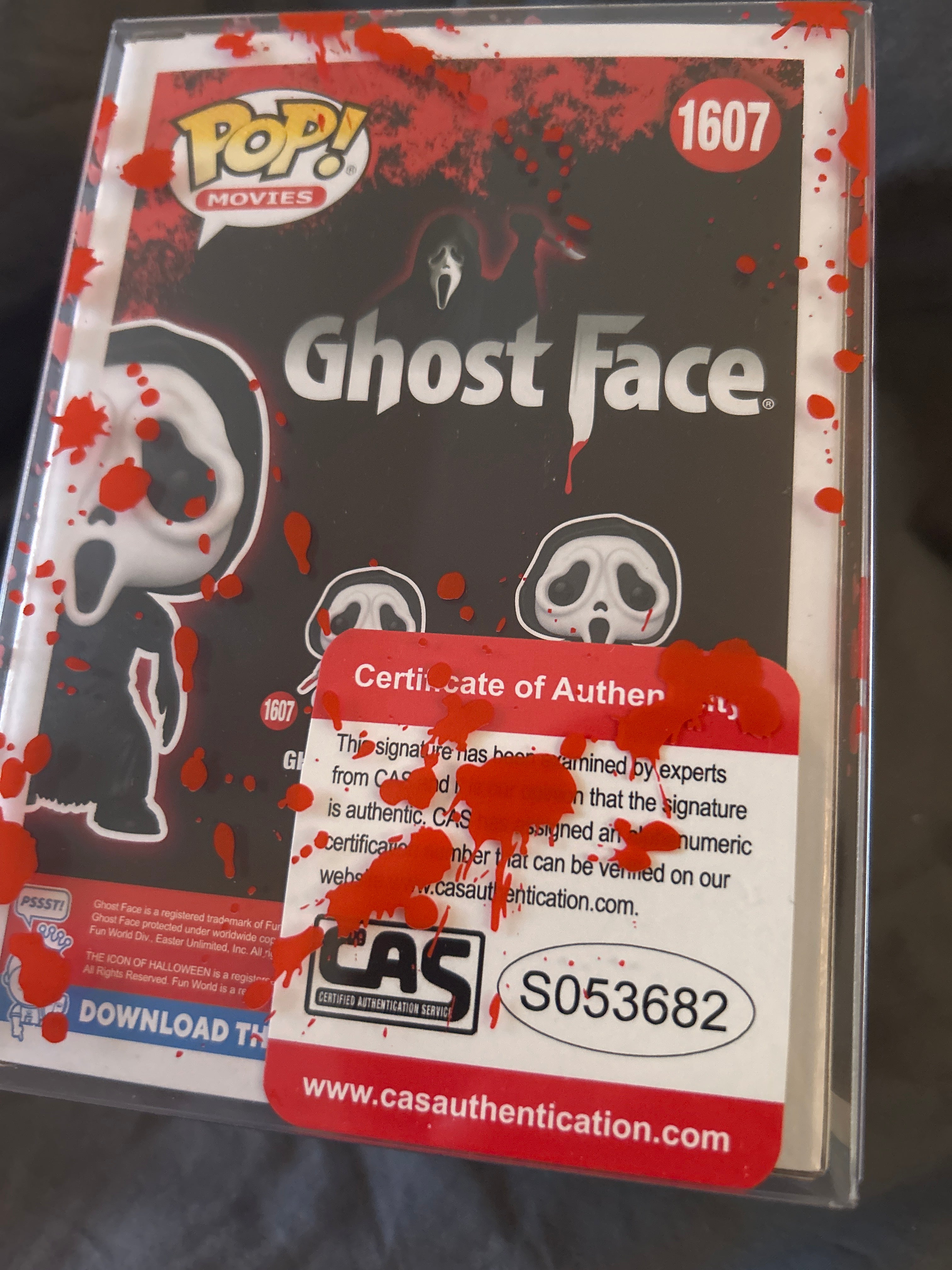 Autographed Funko POP: Ghost Face 1607 Signed by Jamie Kennedy