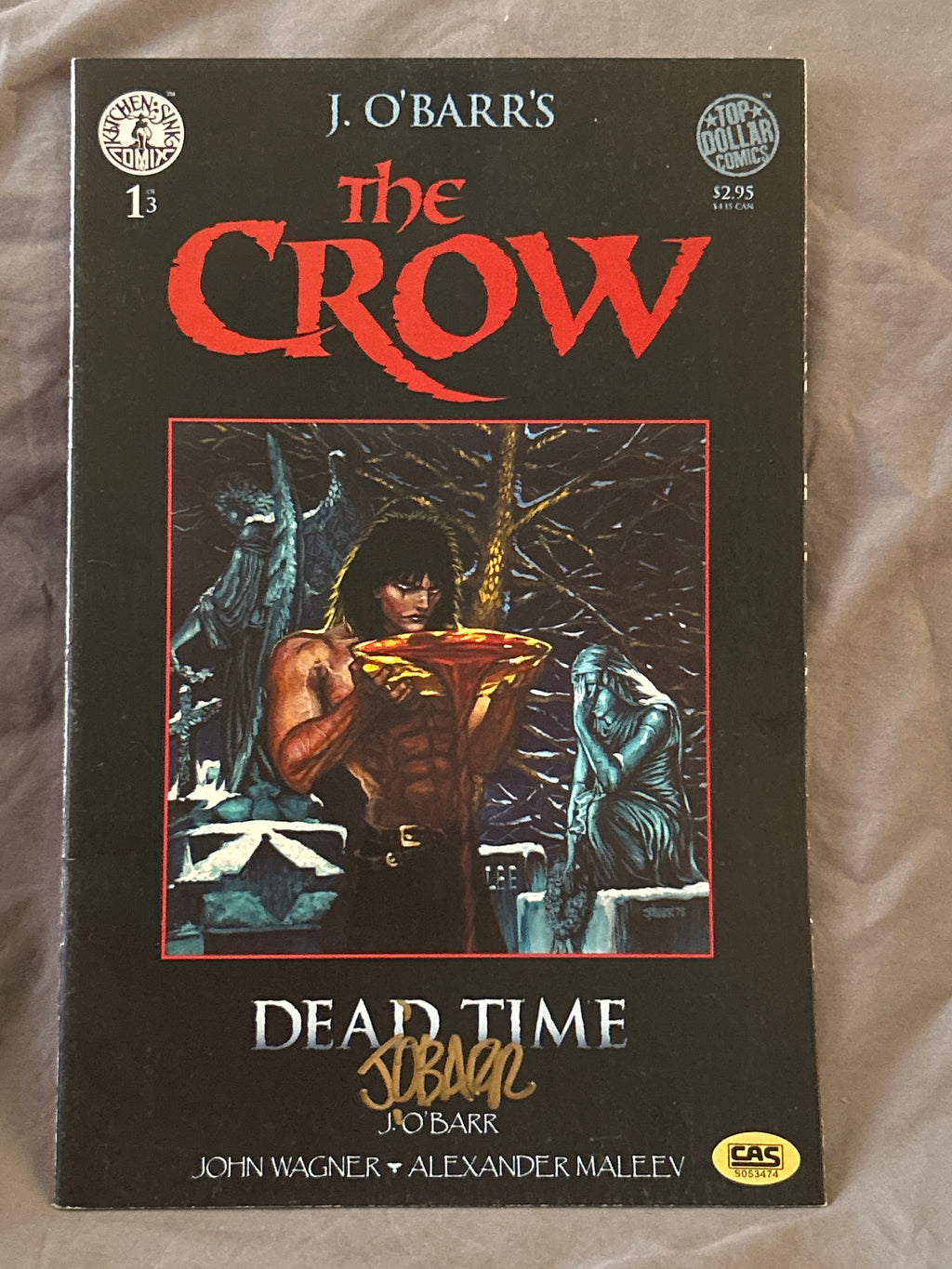 Autographed Comic Book: The Crow #1 | Signed by J.O. Barr