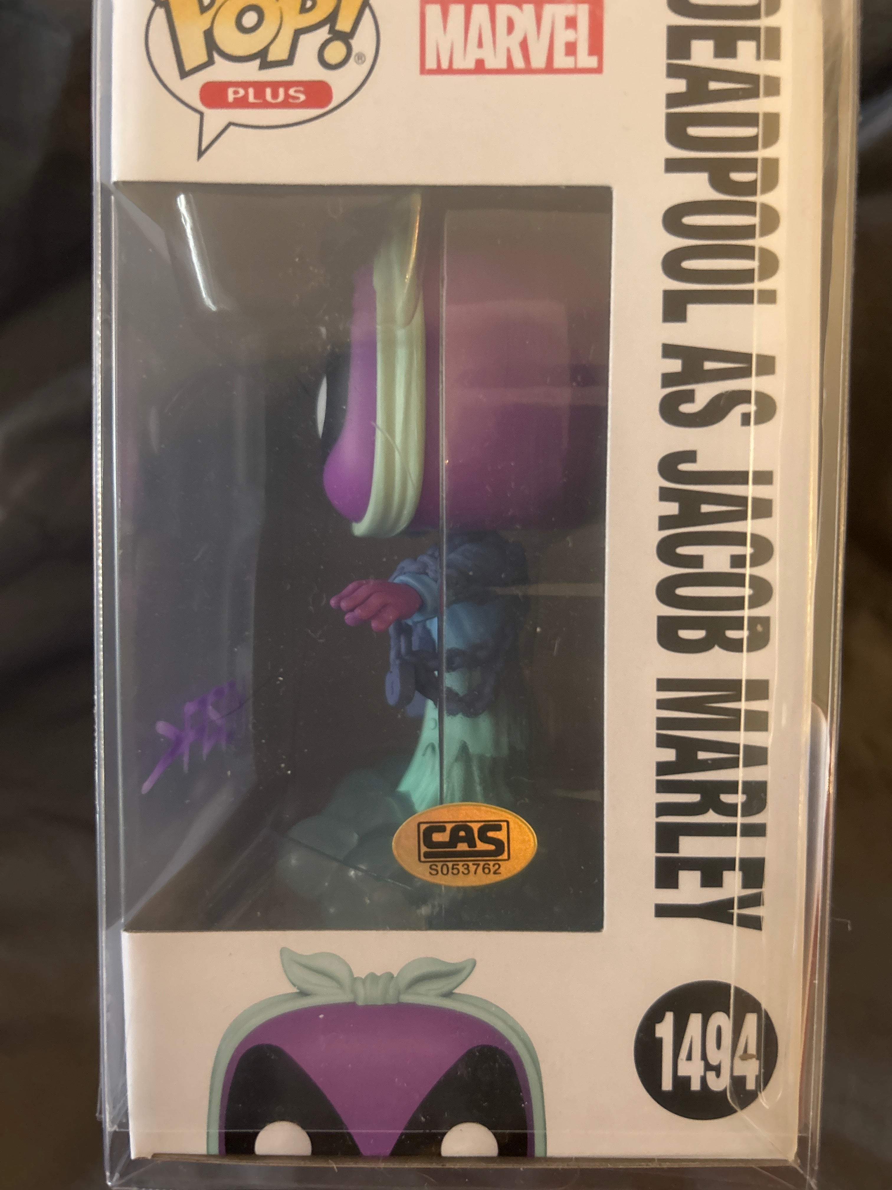 Autographed Funko POP: Deadpool 1494 (Plus) Signed by Matt Horak