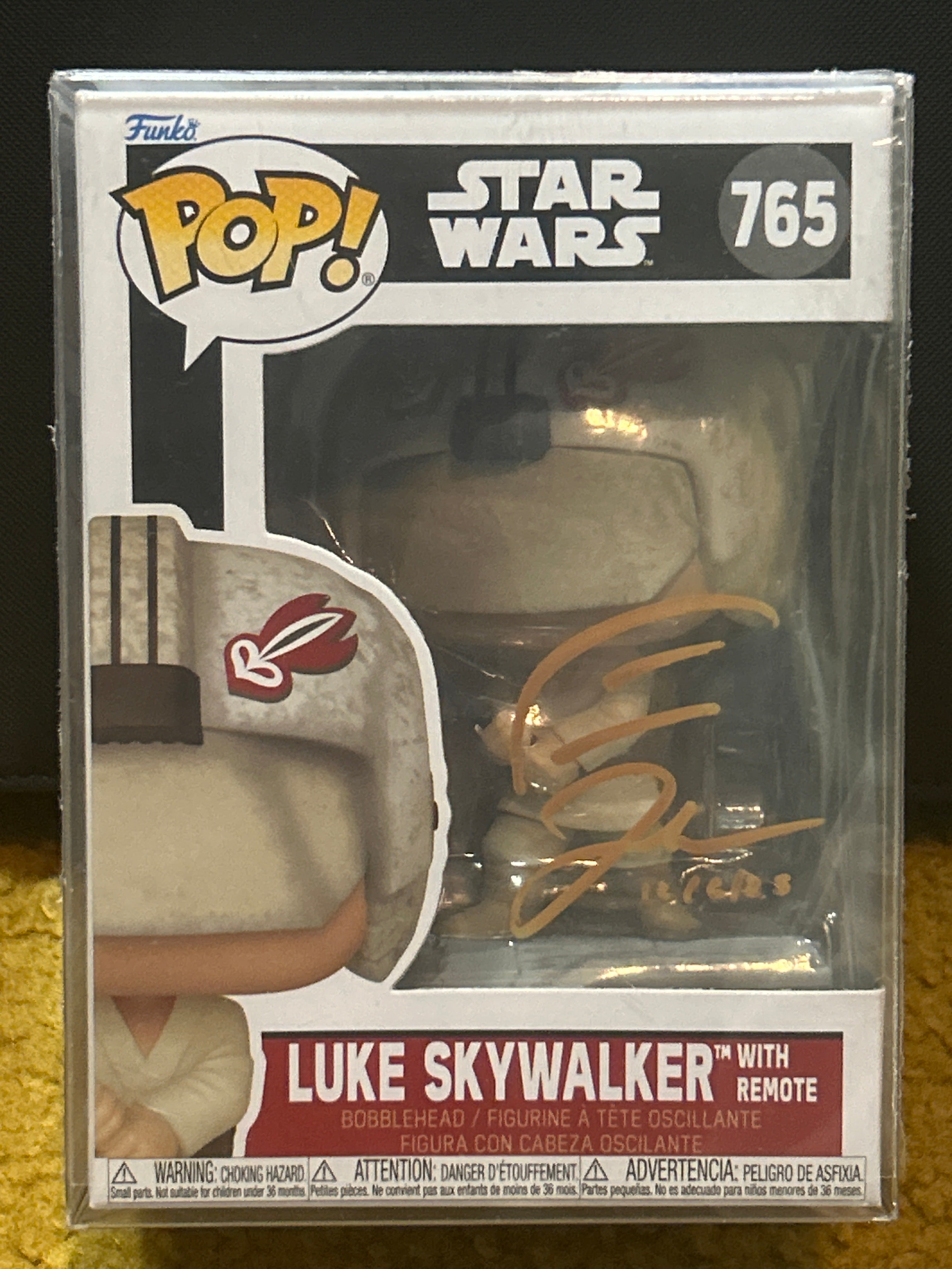 Funko POP: Autographed Luke Skywalker 765 Signed By Timothy Zahn