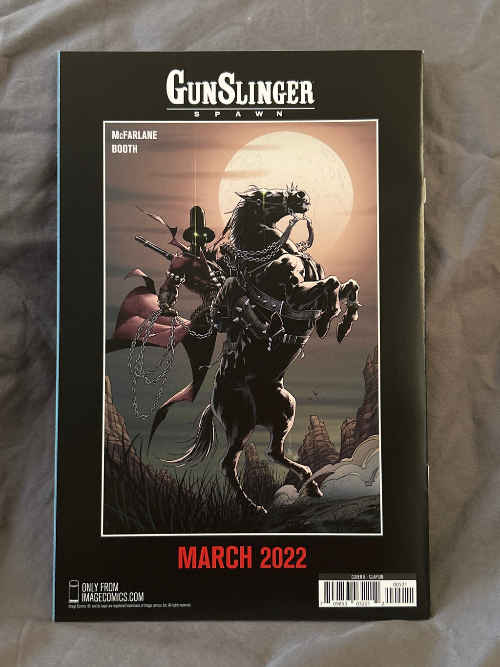 Autographed Comic Book: GunSlinger Spawn #5 | Signed by Jonathan Glapion