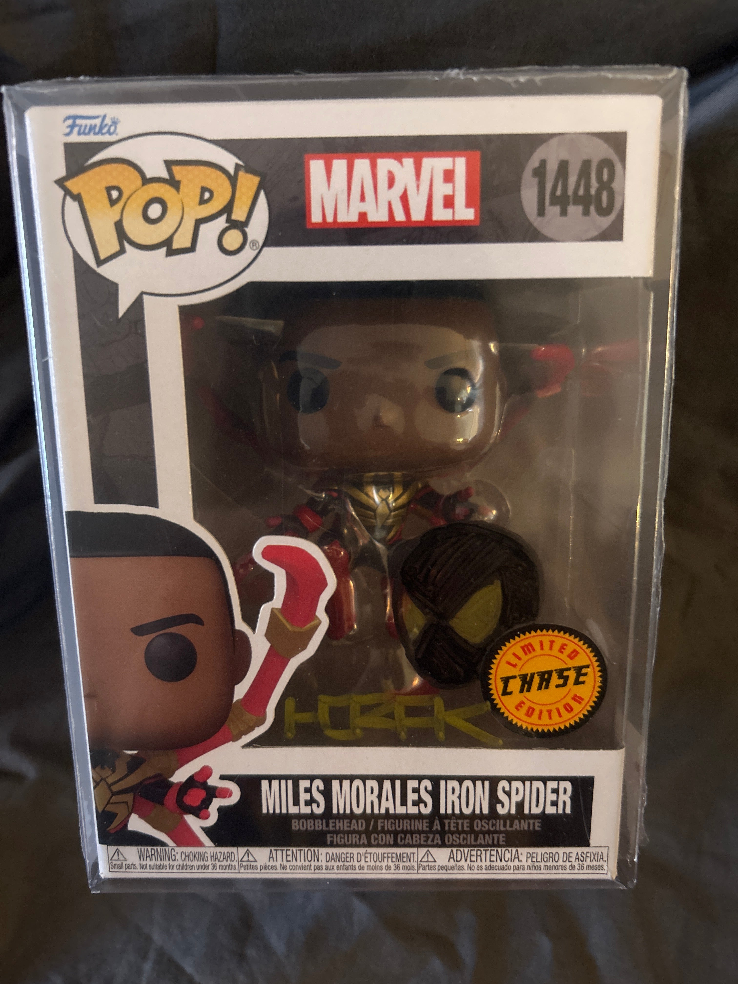 Autographed Funko POP: Mile Morales (Chase) Signed & Doodled by Matt Horak