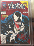 Comic Book: Autographed Venom Lethal Protector #1 (FOIL COVER) - TRIPLE SIGNED by; Sam De La Rosa, Mark Bagley & David Michelinie
