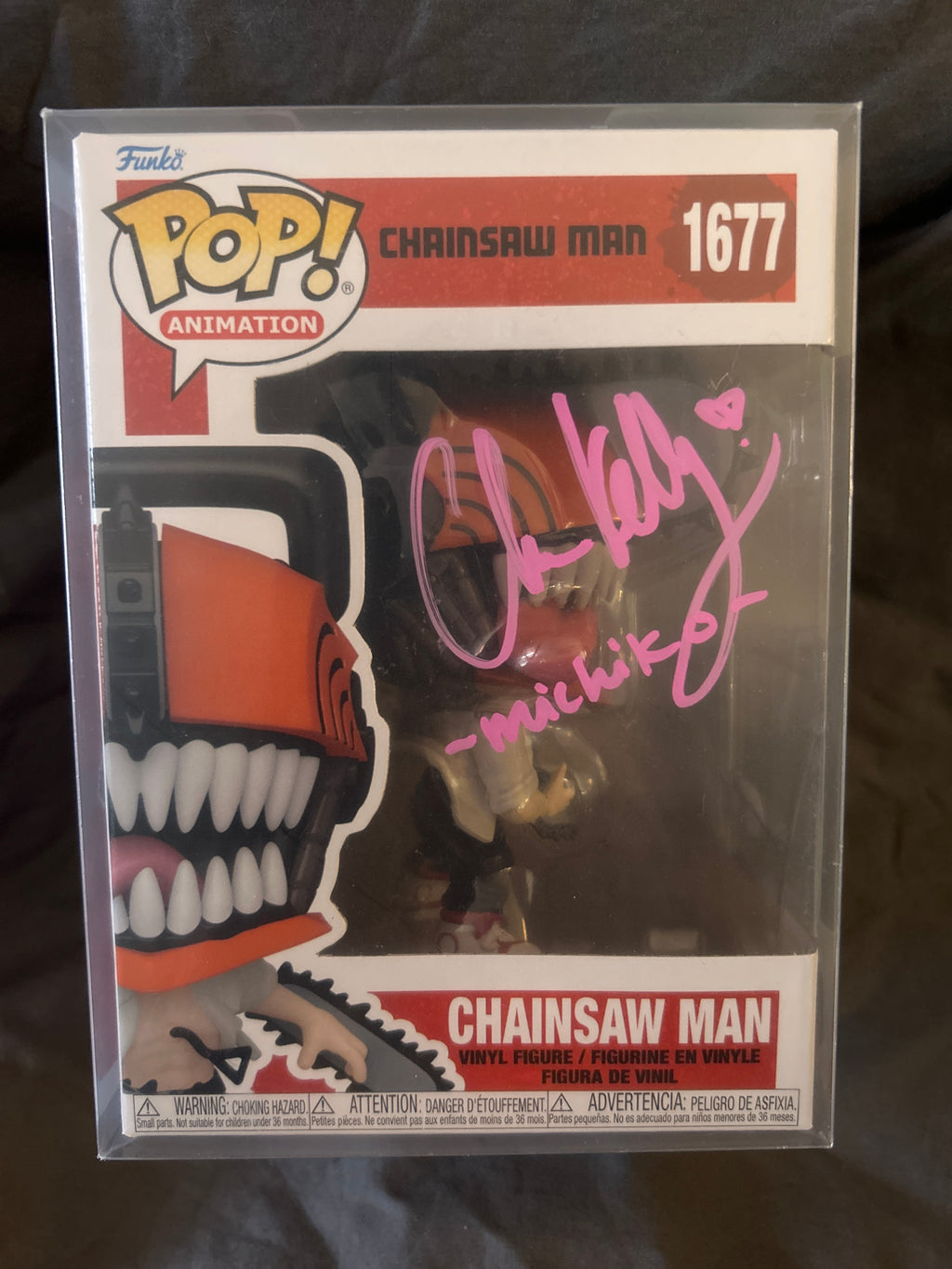 Autographed Funko POP: Chainsaw Man 1677 Signed by Christina Kelly