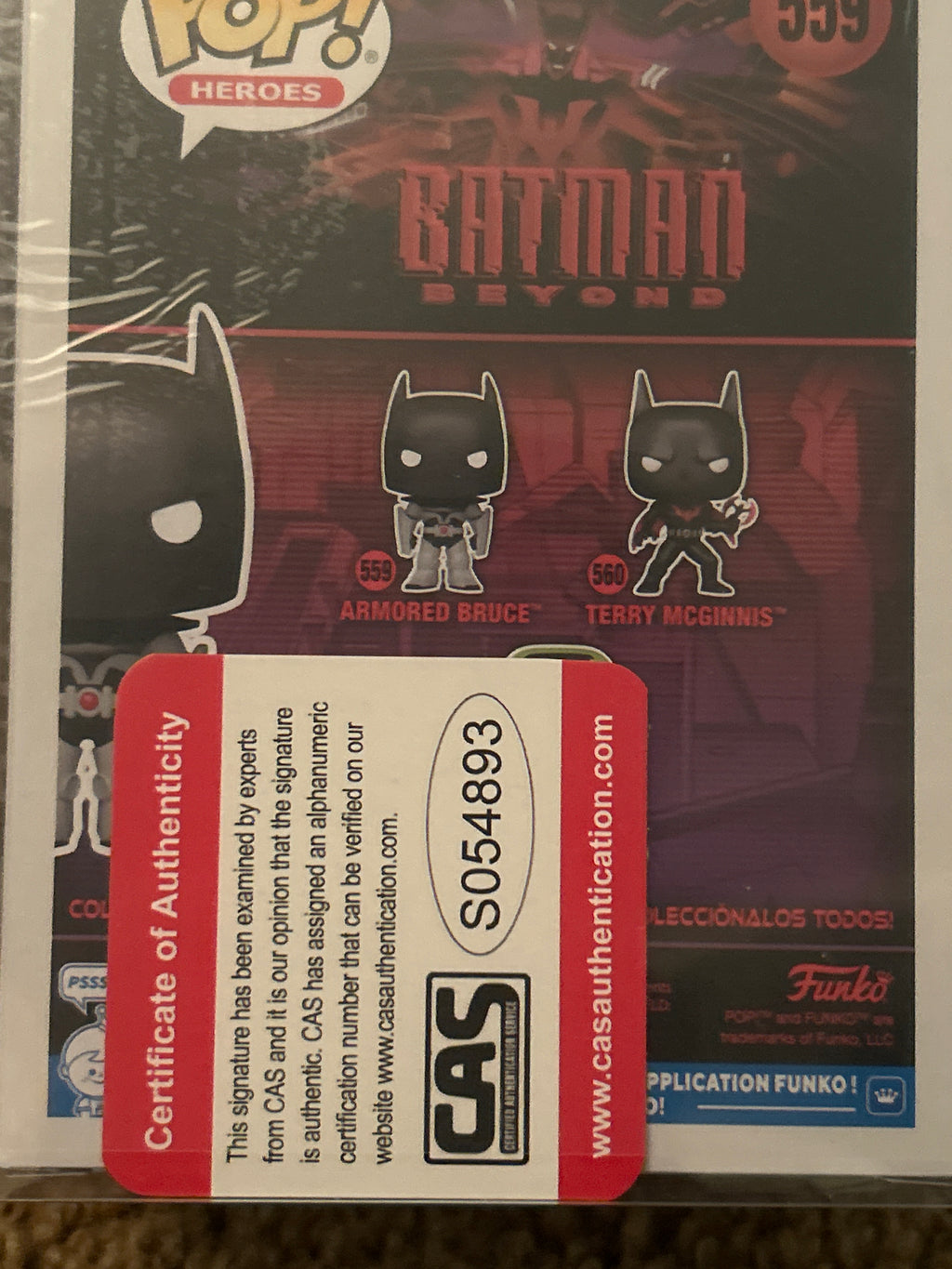 Funko POP: Autographed Batman Beyond - Signed By: Rick Leonardi & Brian Stelfreeze