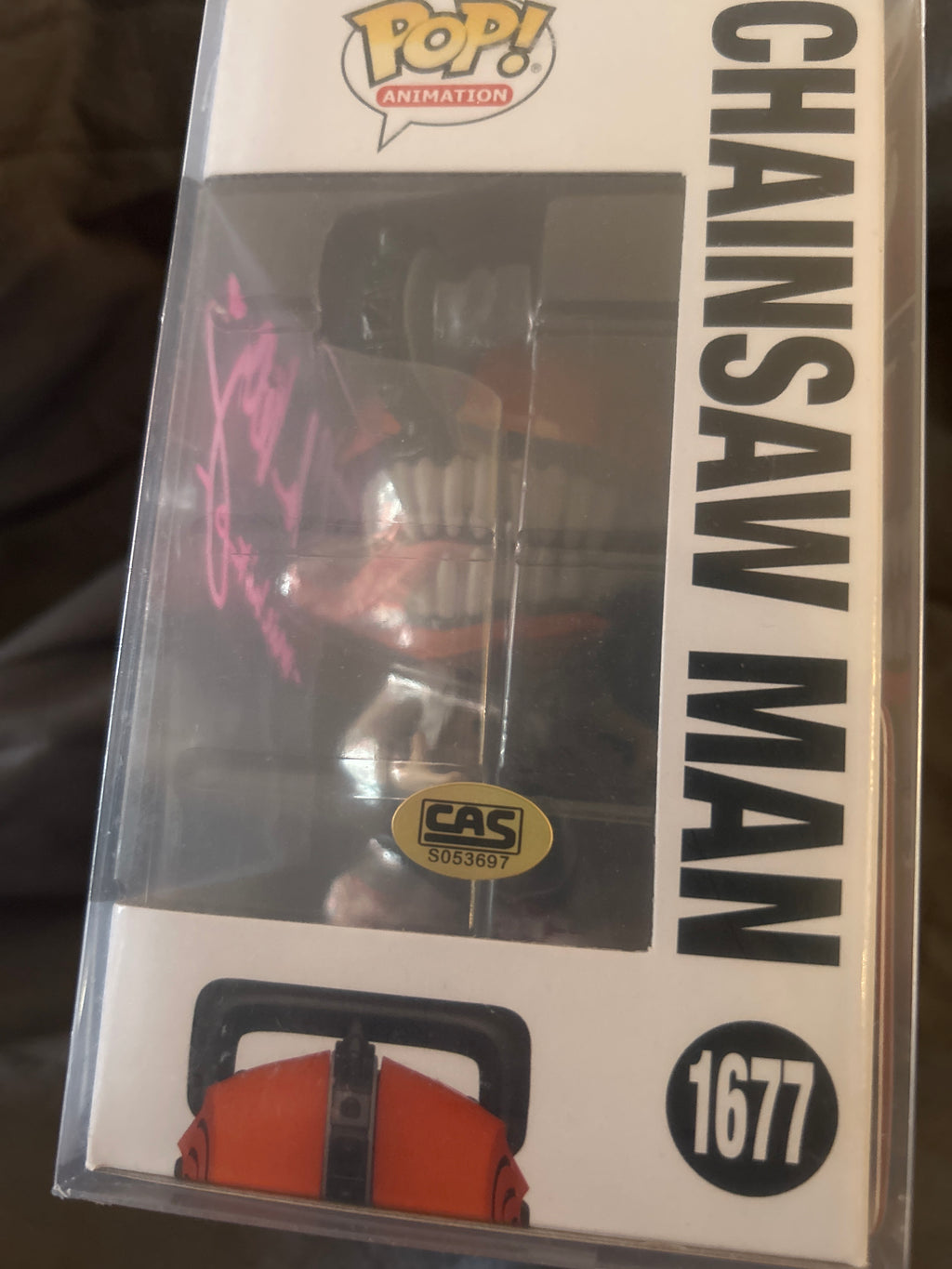 Autographed Funko POP: Chainsaw Man 1677 Signed by Christina Kelly