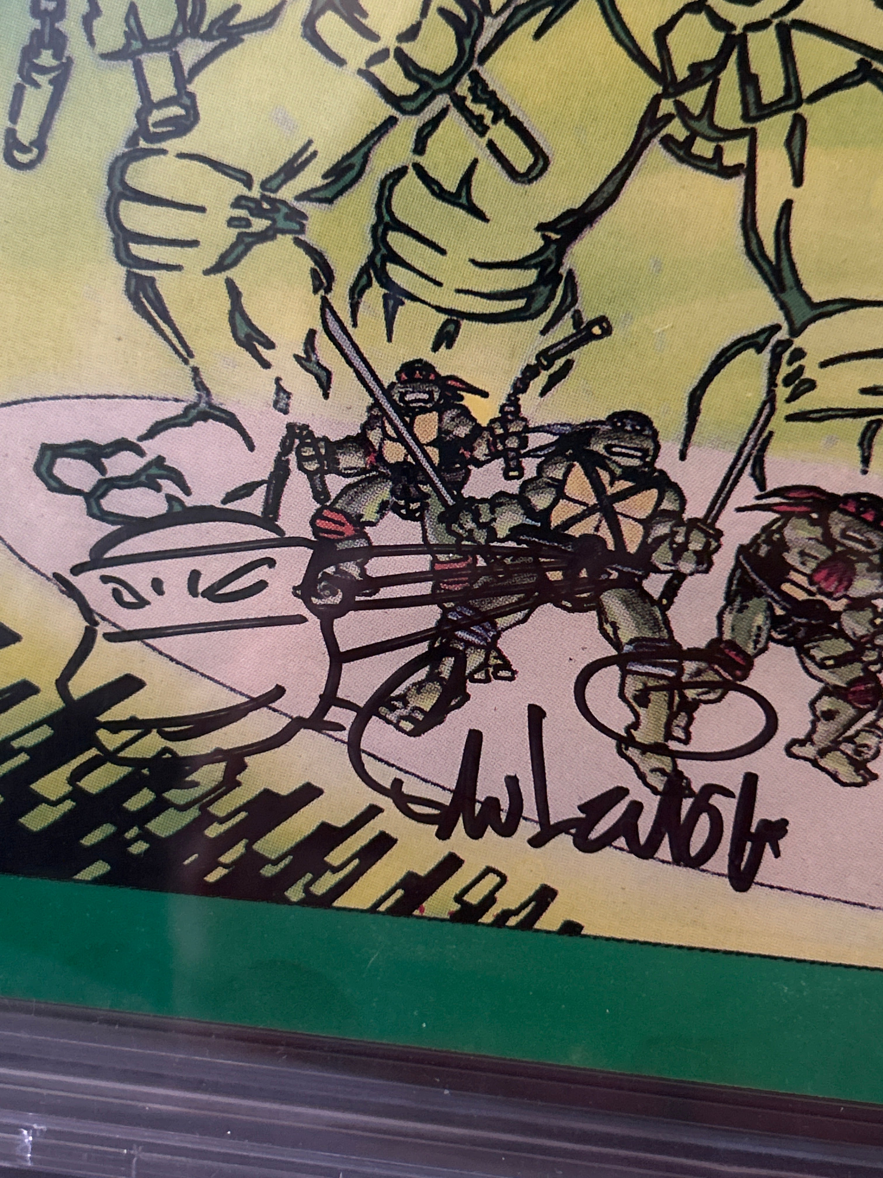 Graded Comic Book: Teenage Mutant Ninja Turtles #3 | Signed & Doodled by Steve Lavigne | CBCS 6.5