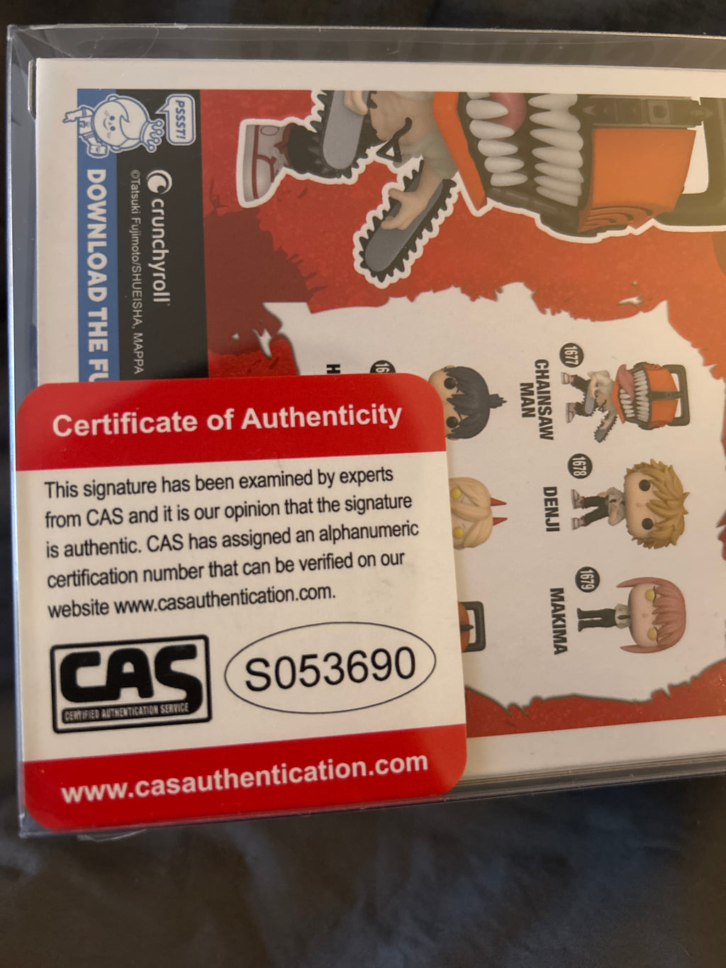 Autographed Funko POP: Chainsaw Man (Chase) Signed by Christina Kelly