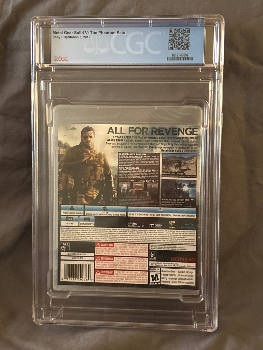 Graded Video Game: Metal Gear Solid V: The Phantom Pain (Day One Edition) | CGC 9.4