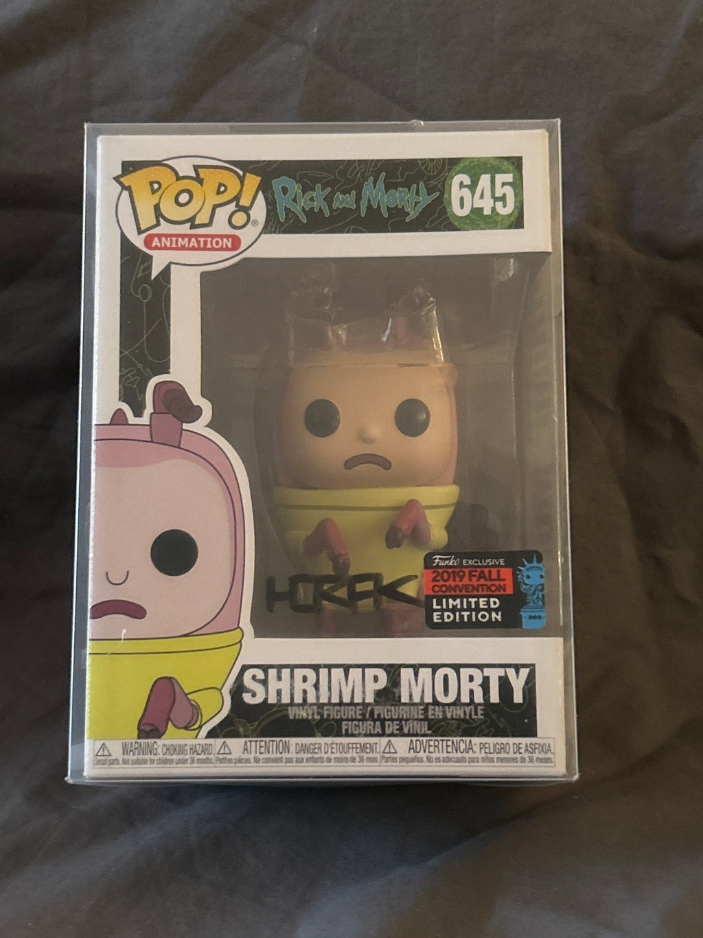 Autographed Funko POP: Shrimp Morty (Limited Edition) | Signed by Matt Horak