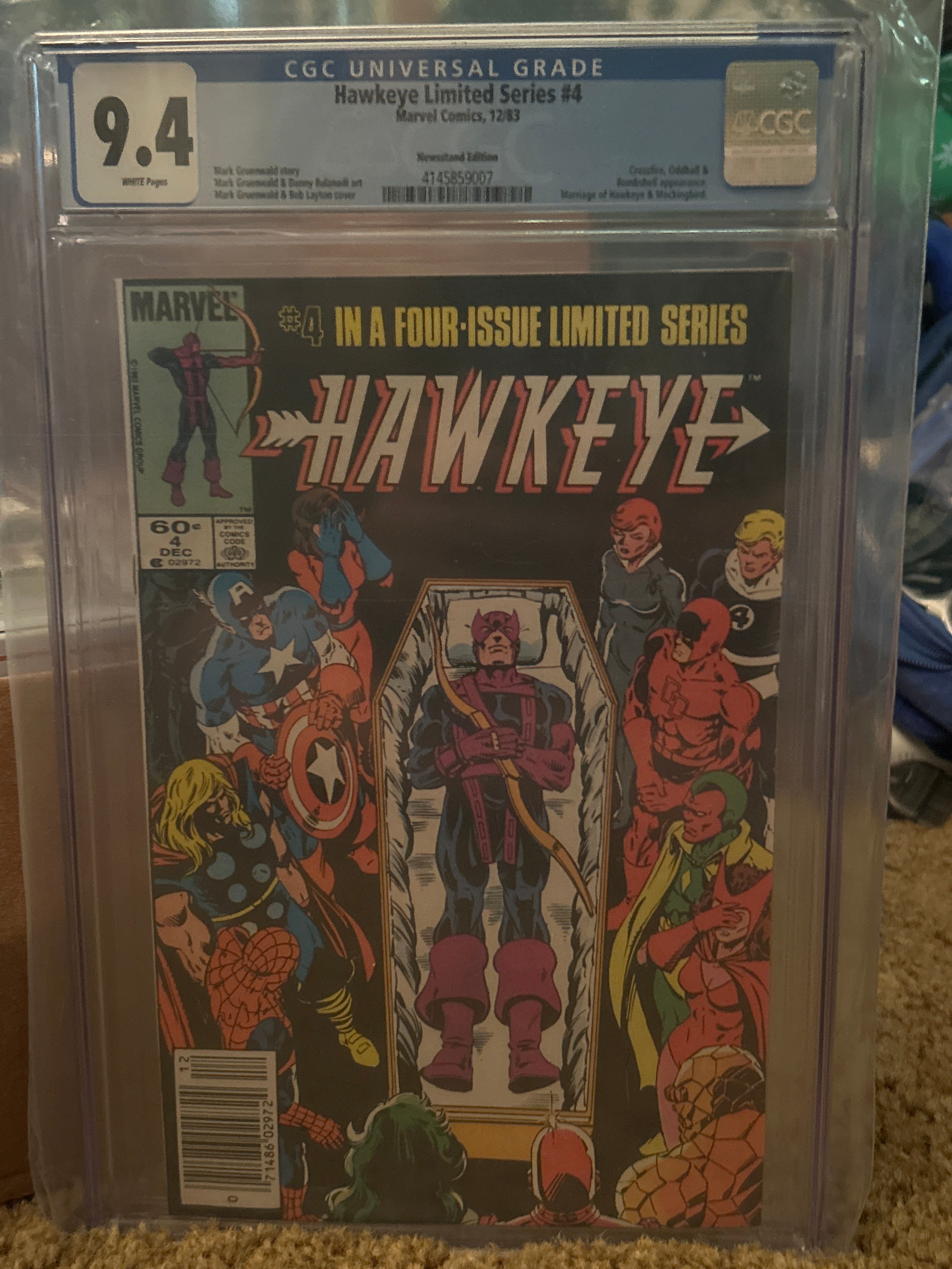 Comic Book: Graded Hawkeye #4 | CGC 9.4