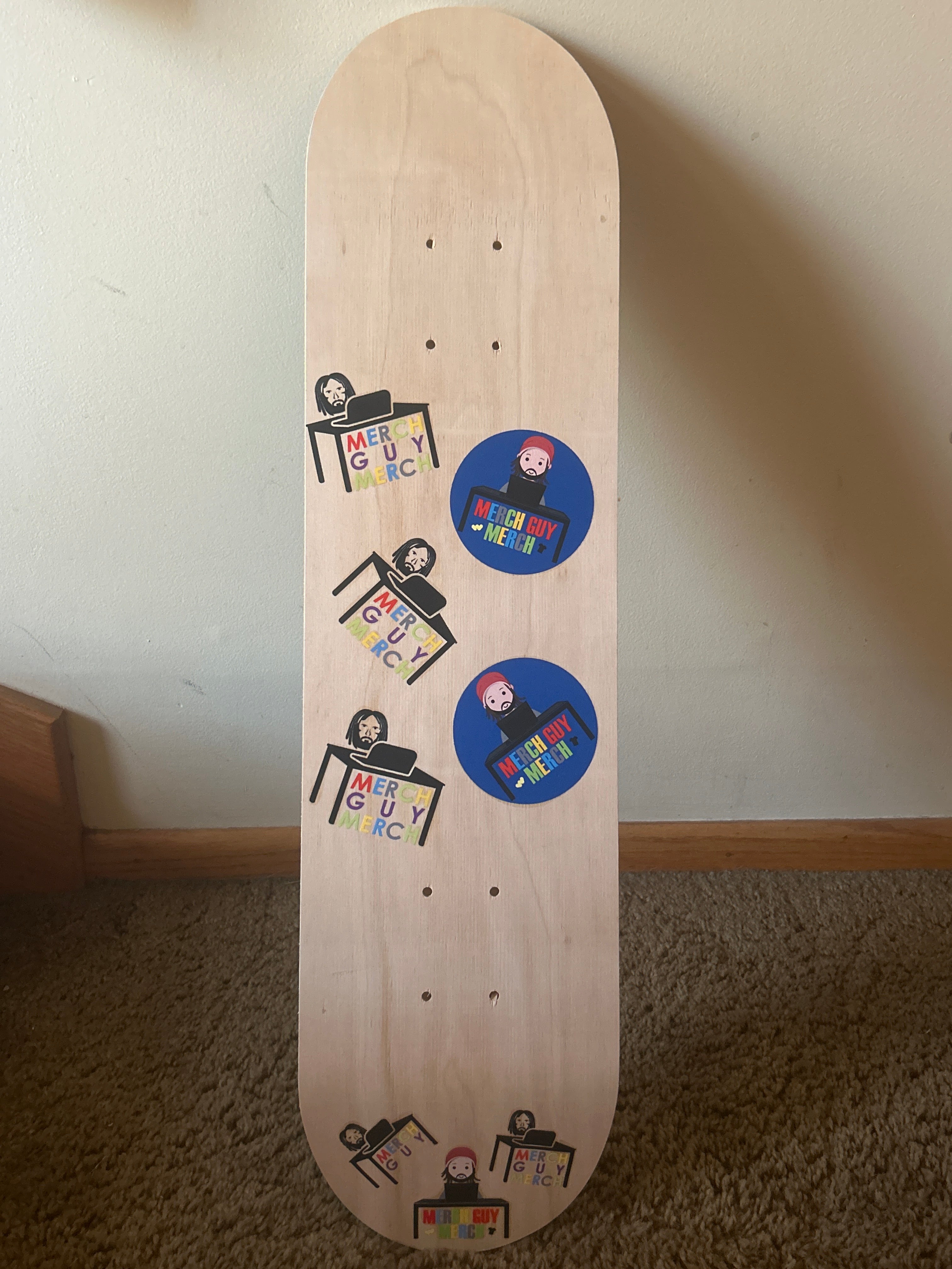 Skateboard - 8” Deck - Merch Guy Merch