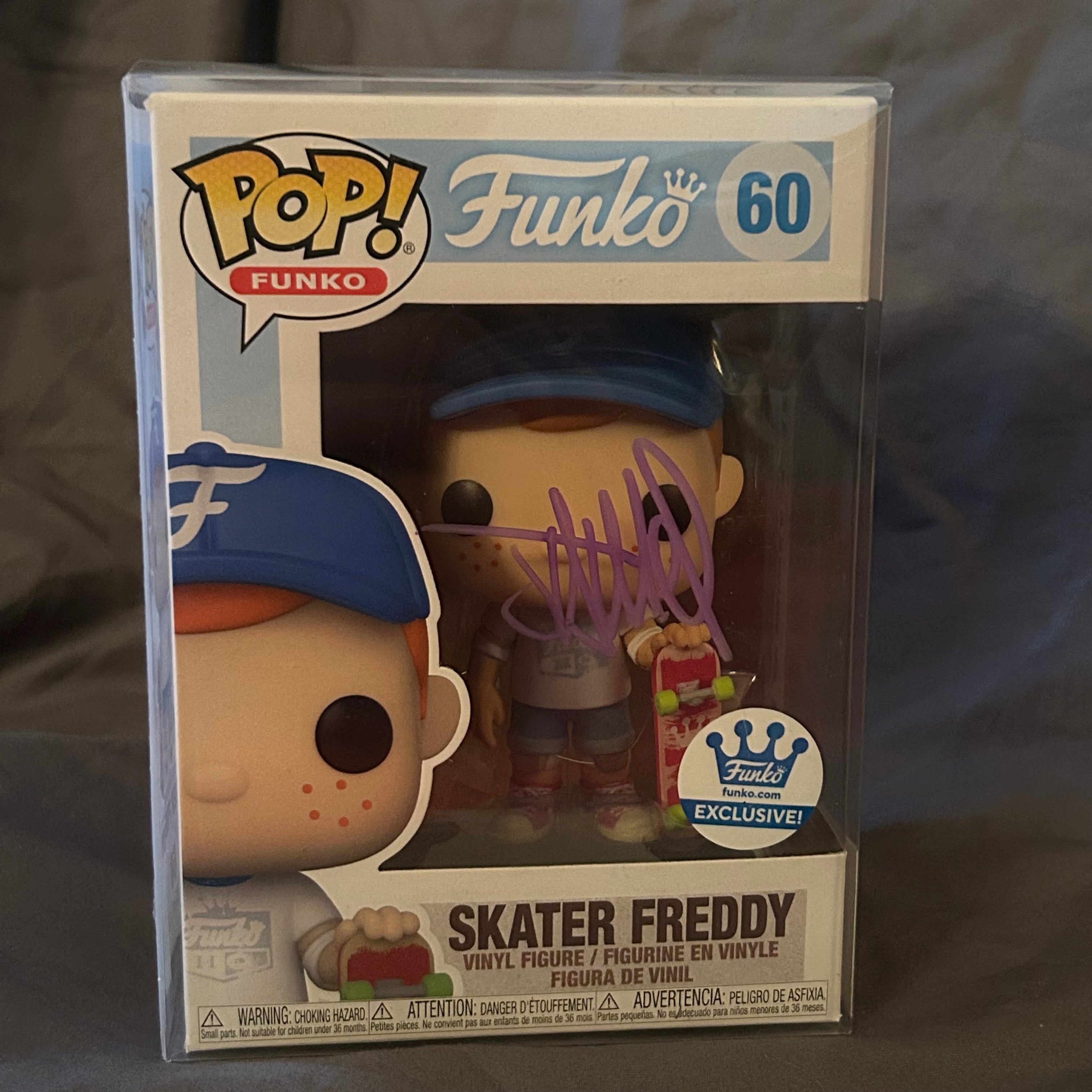 Autographed Funko POP: Signed By James Begin | Skater Freddy