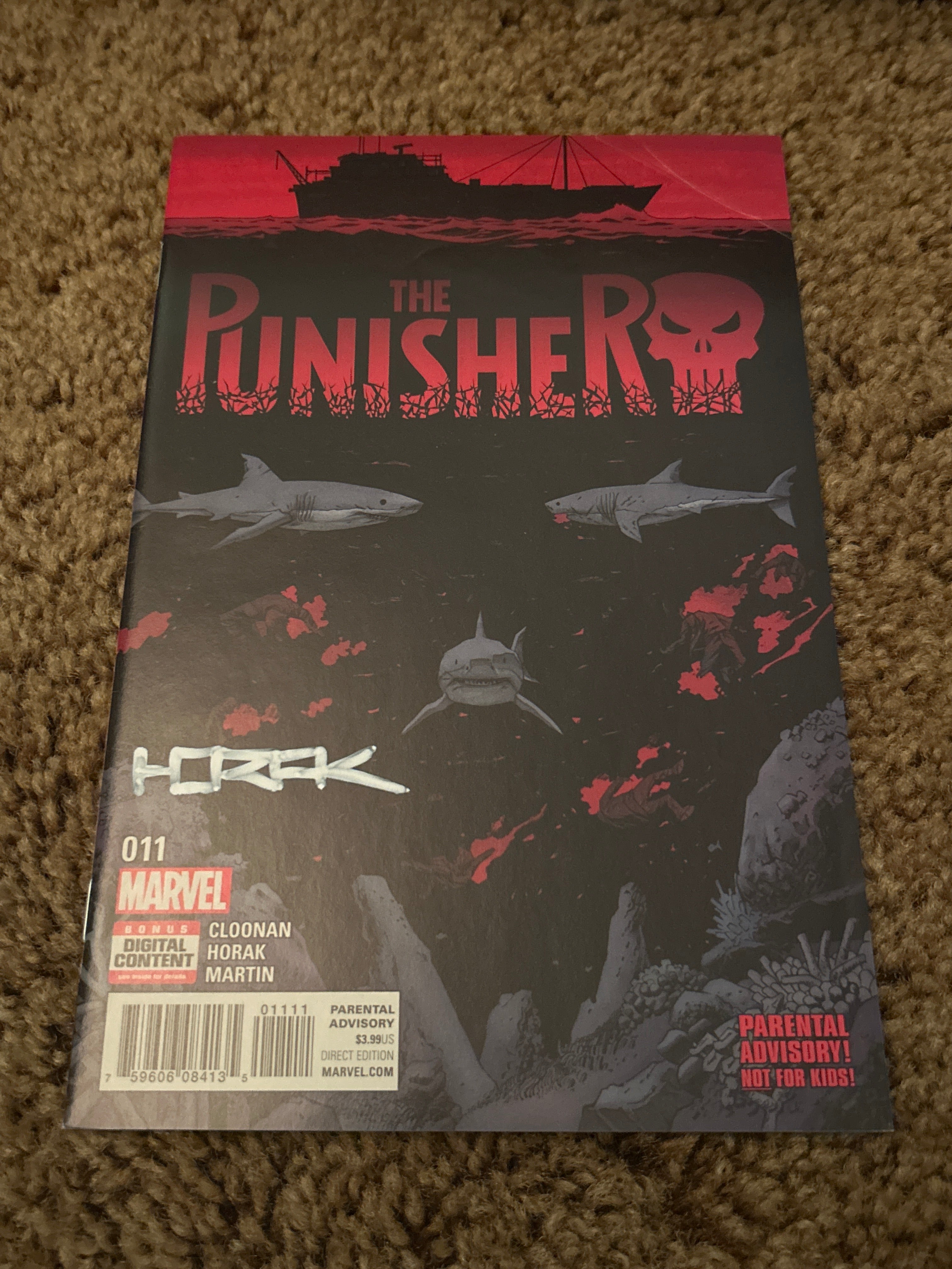Comic Book: Autographed The Punisher Signed by Matt Horak