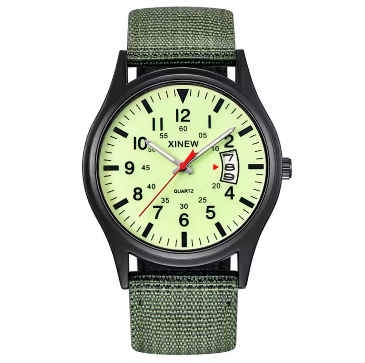 Watch: Xinew w/ Green Nylon Strap