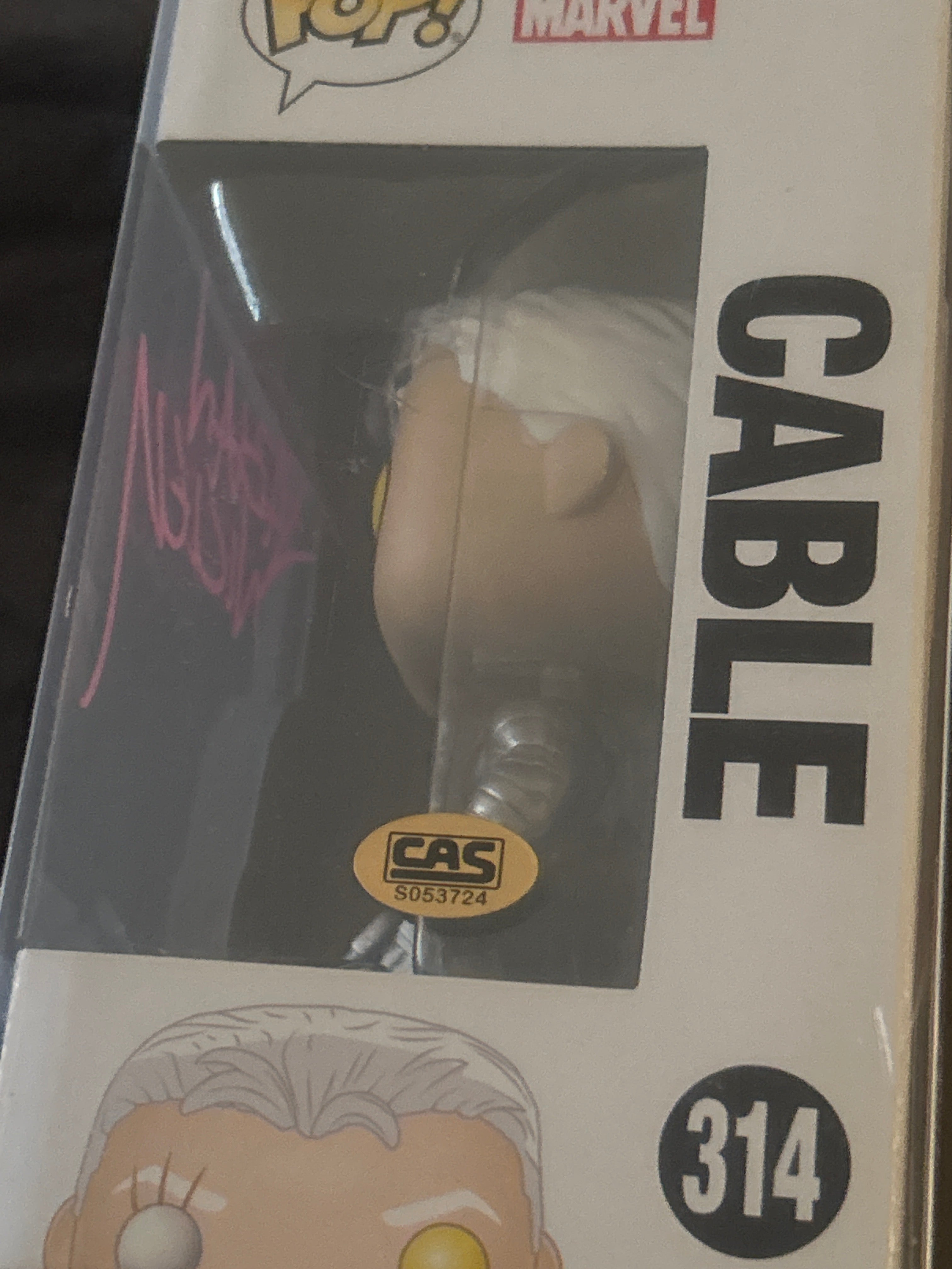 Autographed Funko POP: Cable 314 | Signed by Fabian Nicieza