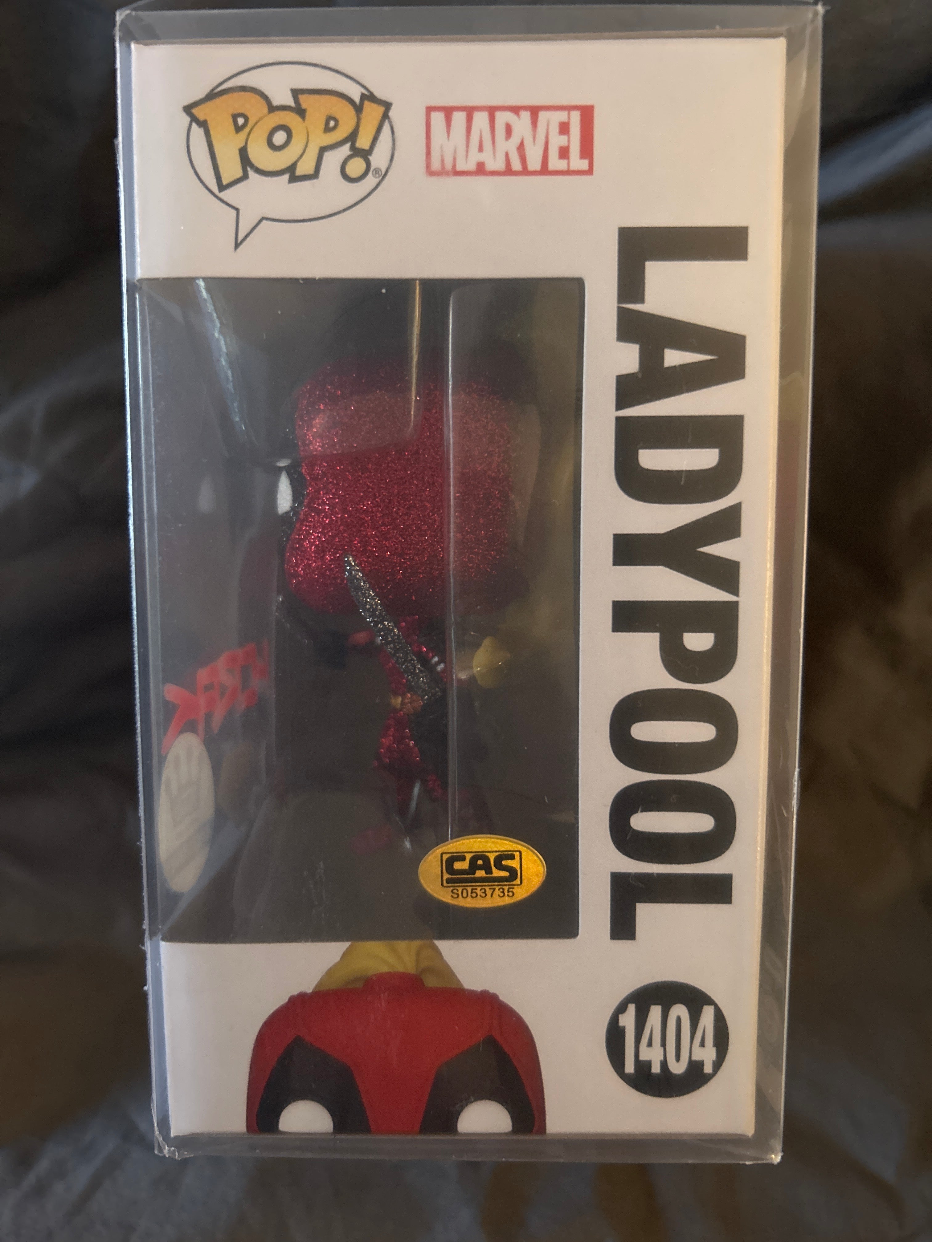 Autographed Funko POP: Ladypool 1404 (Exclusive) Signed by Matt Horak