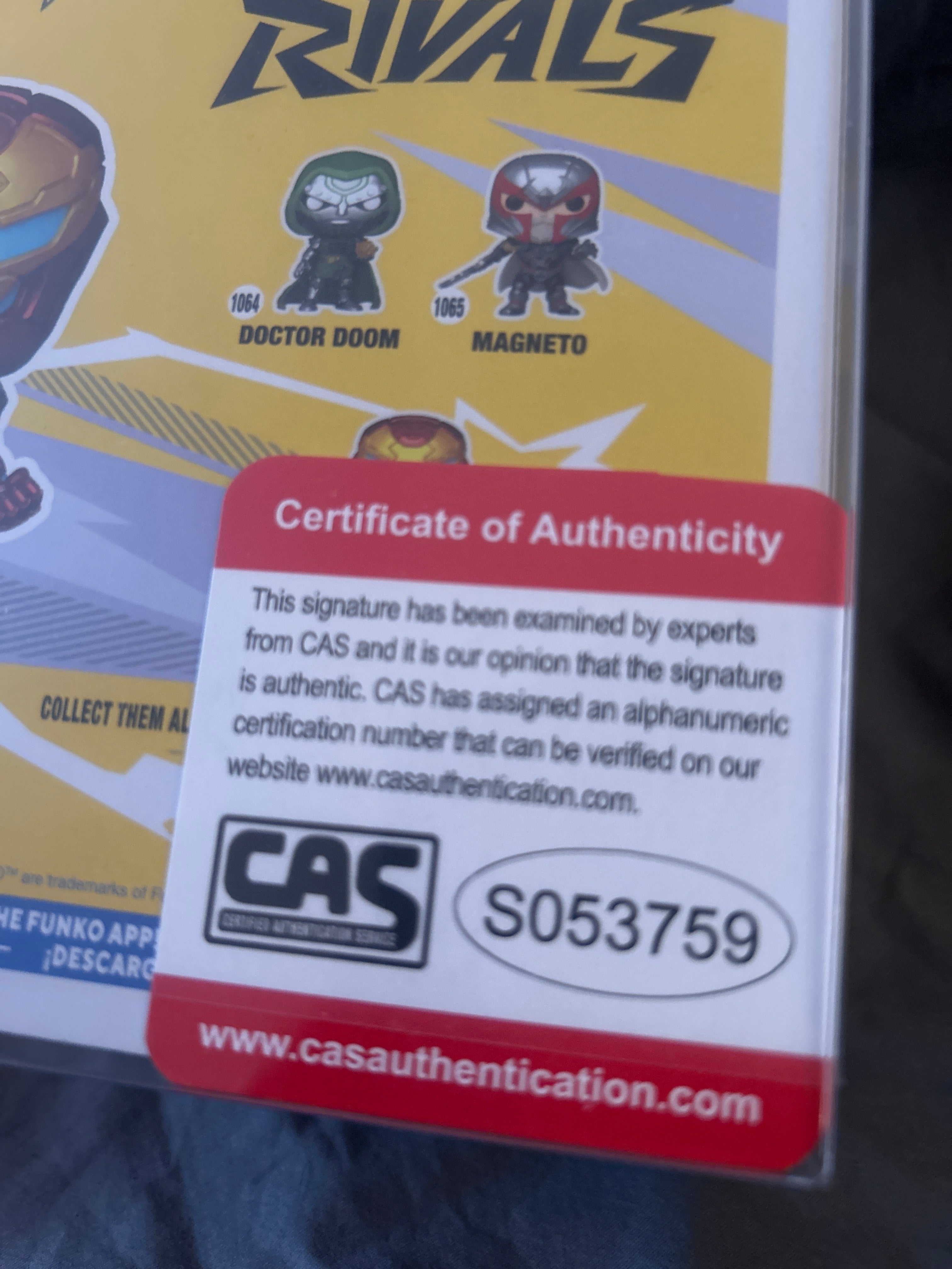 Autographed Funko POP: Iron Man 1066 Signed by Mike Gustovich