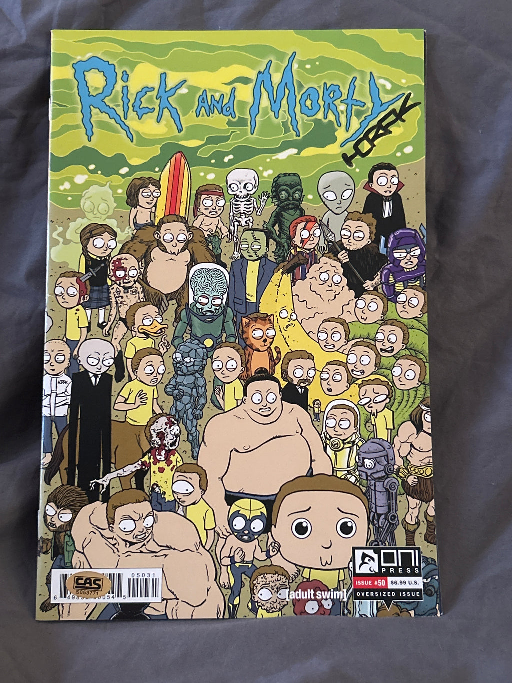 Autographed Comic Book: Rick & Morty #50 (Morty Variant) | Signed by Matt Horak