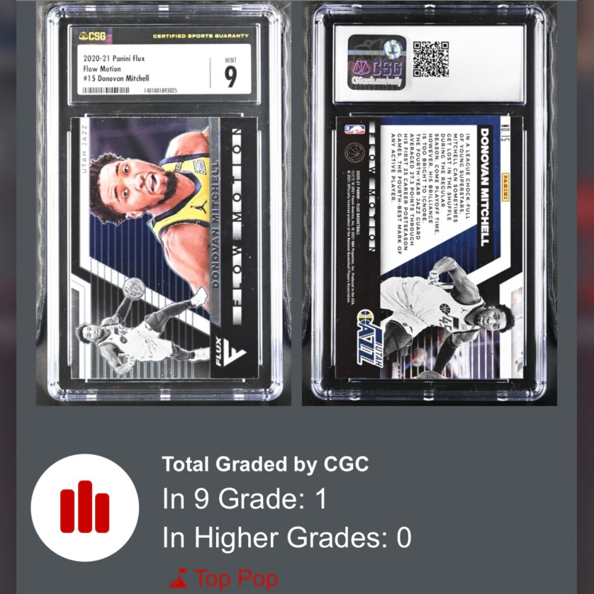 Graded Card: Donovan Mitchell | CGC 9 | TOP POP