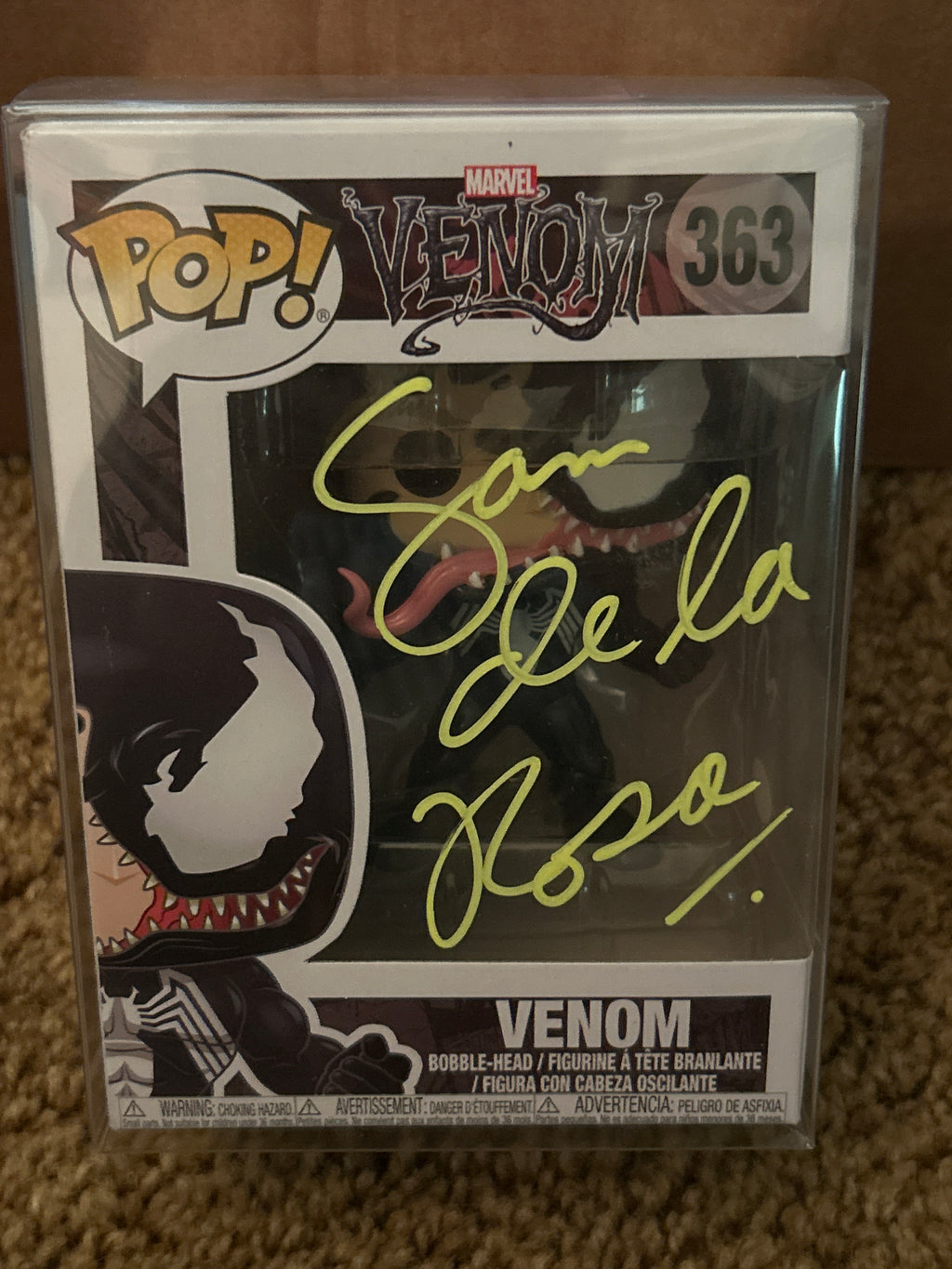 Funko POP: Autographed Venom 363 Signed By Sam De La Rosa & Mark Bagley