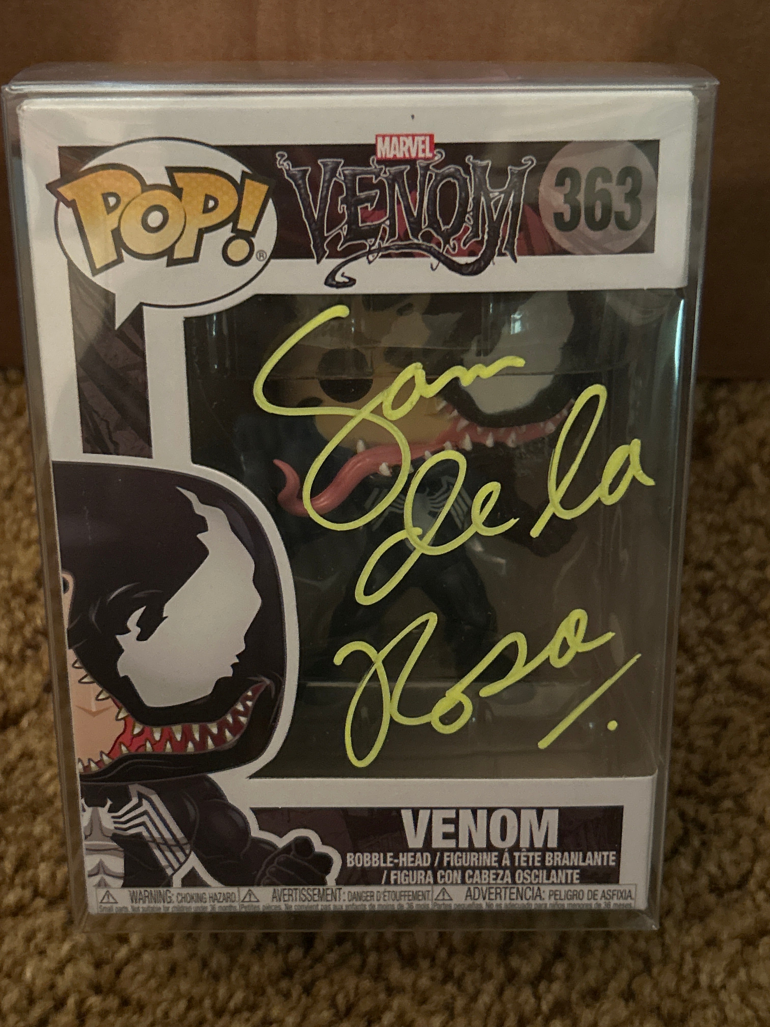 Funko POP: Autographed Venom 363 Signed By Sam De La Rosa & Mark Bagley