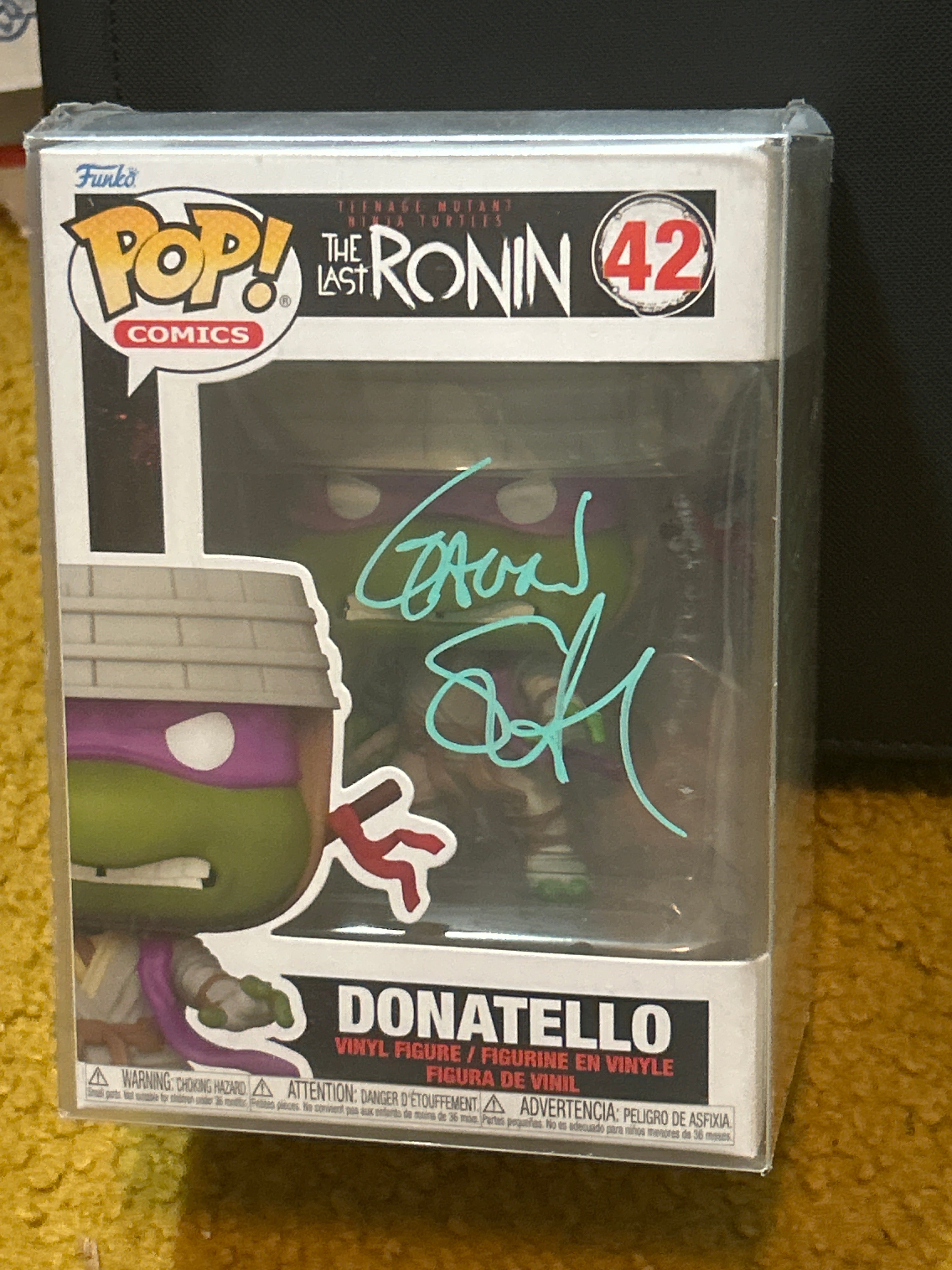 Funko POP: Autographed TMNT Donatello 42 Signed & Doodled By Gavin Smith