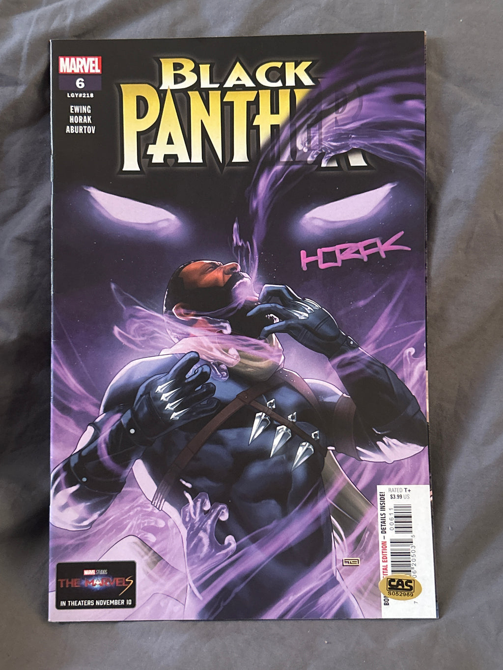 Autographed Comic Book: Black Panther #6 | Signed by Matt Horak