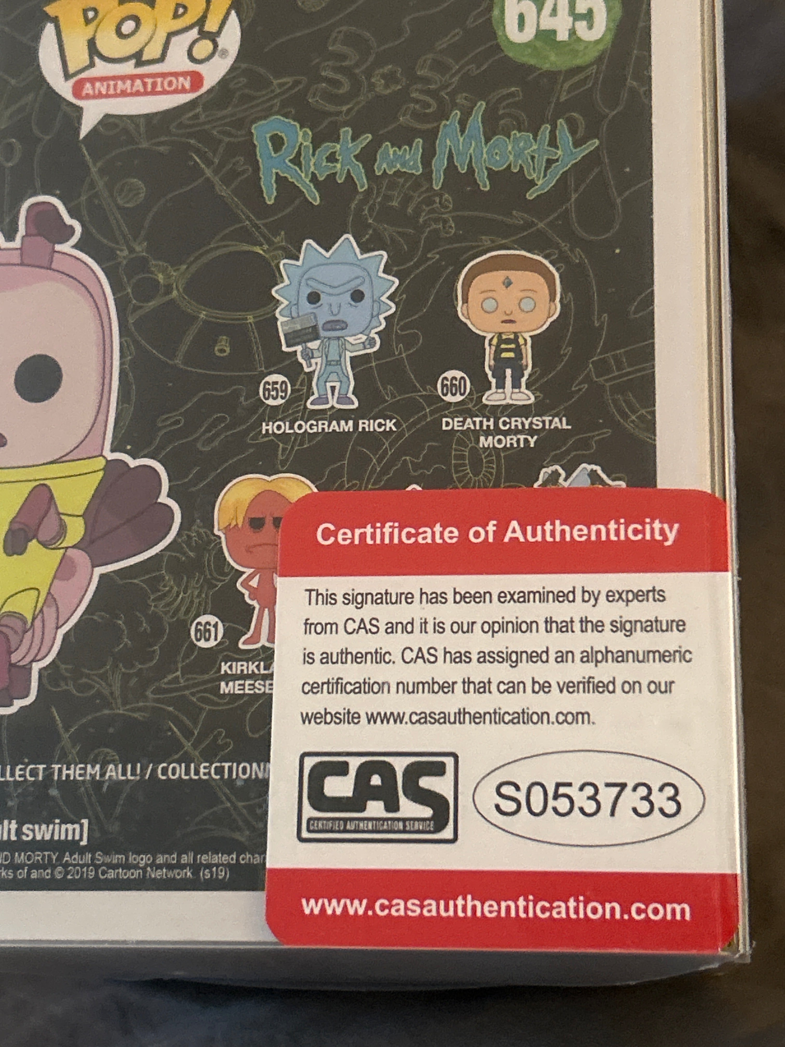 Autographed Funko POP: Shrimp Morty (Limited Edition) | Signed by Matt Horak
