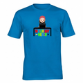 T-Shirt - "Cartoon Merch Guy" Logo - Blue / Sapphire