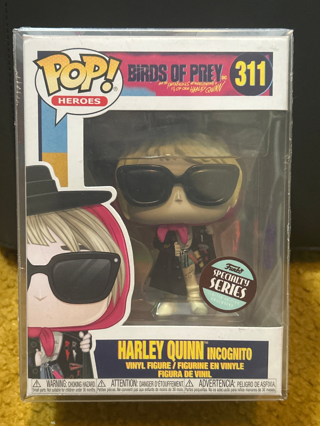 Funko POP: Autographed Harley Quinn 311 Signed & Doodled By Leon LeClaire