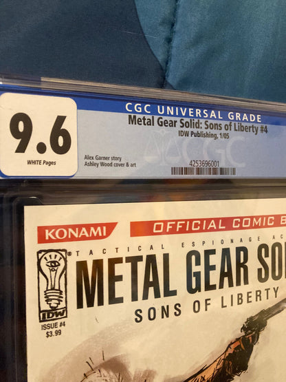 Slab: Comic Book - Metal Gear Solid: Sons of Liberty #4 - CGC 9.6