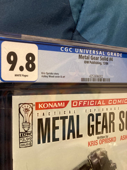 Slab: Comic Book - Metal Gear Solid #4 - CGC 9.8