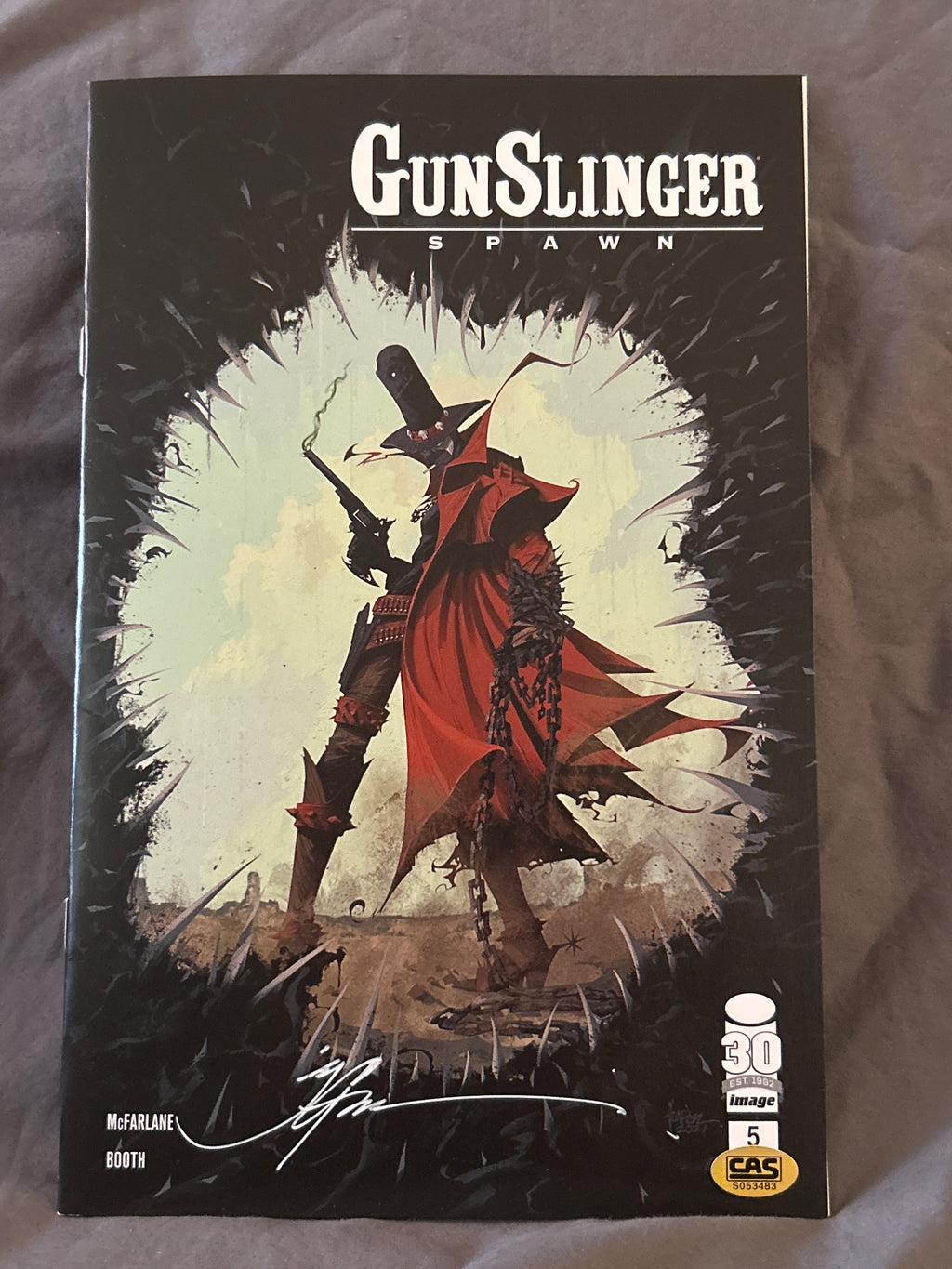 Autographed Comic Book: GunSlinger Spawn #5 | Signed by Jonathan Glapion