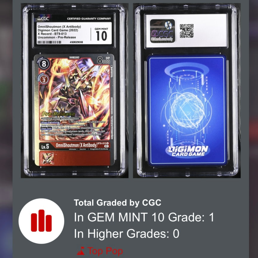 Graded Card: OmniShoutmon | CGC 10 | TOP POP