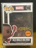 Funko POP: Autographed Spider-Man Mile Morales 1448 (CHASE) Signed By Matt Horak