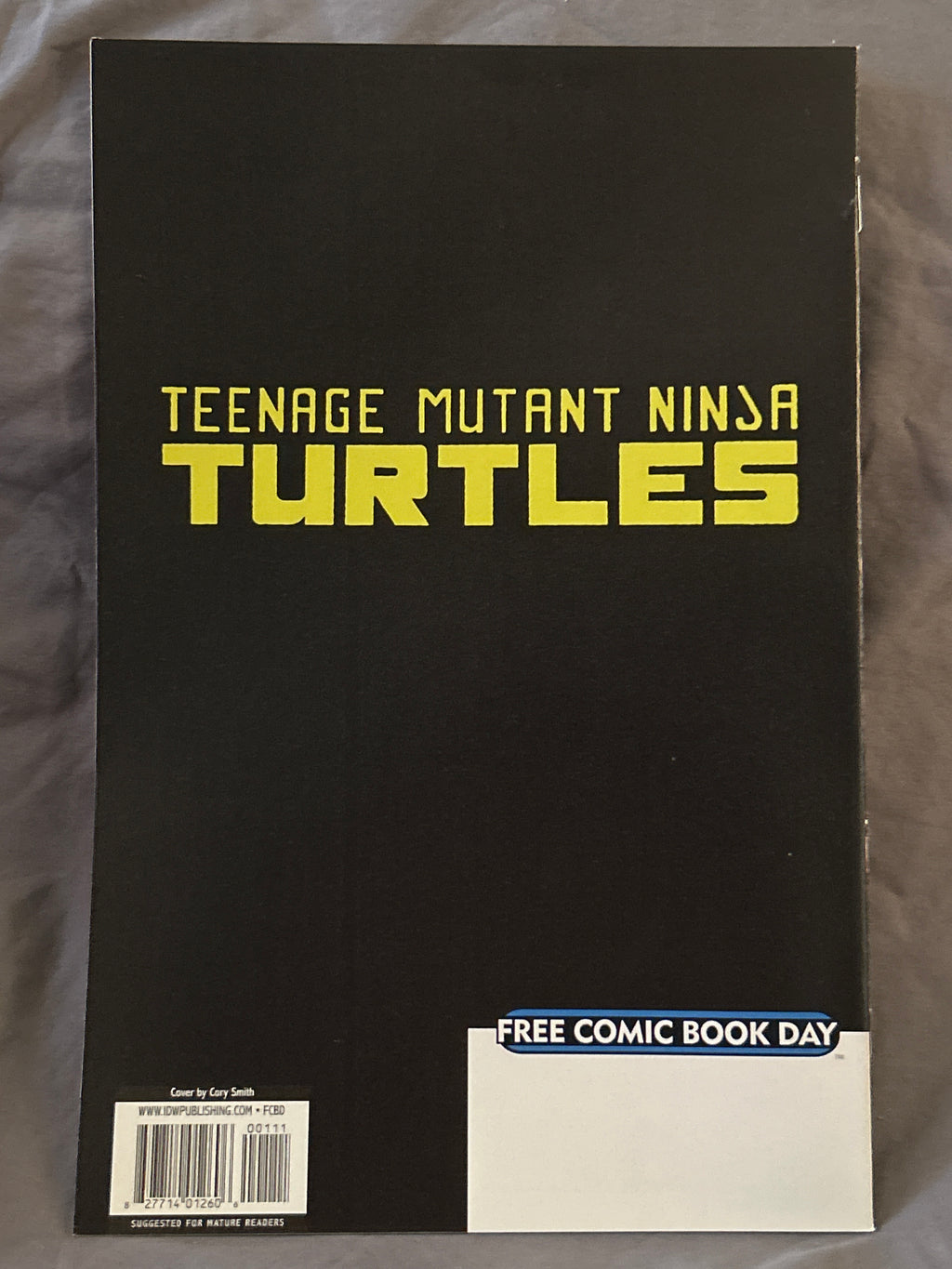 Autographed Comic Book: Teenage Mutant Ninja Turtles (FCBD 2017) | Signed by Cory Smith