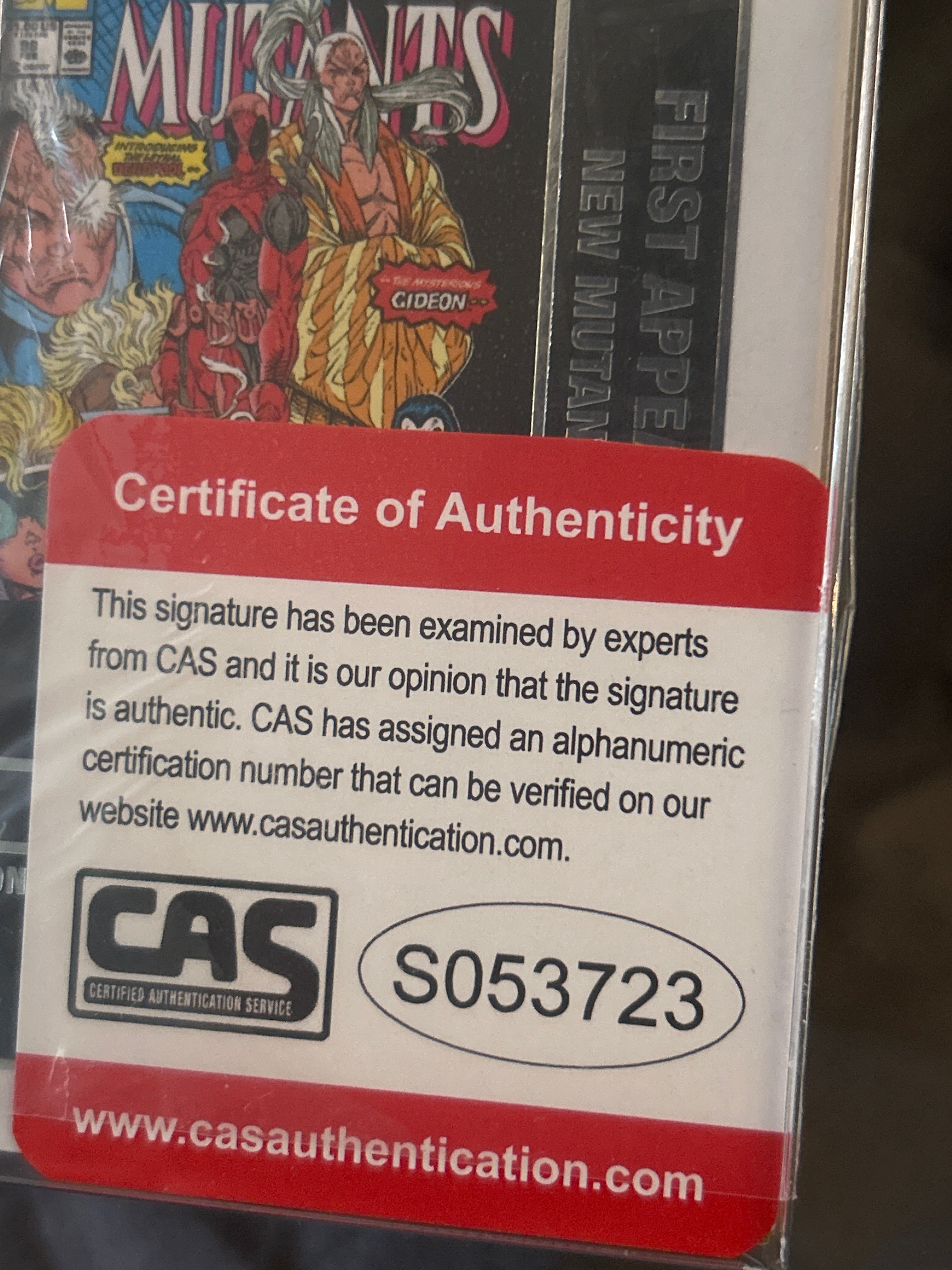 Autographed Funko POP: Deadpool 546 Signed by Fabian Nicieza