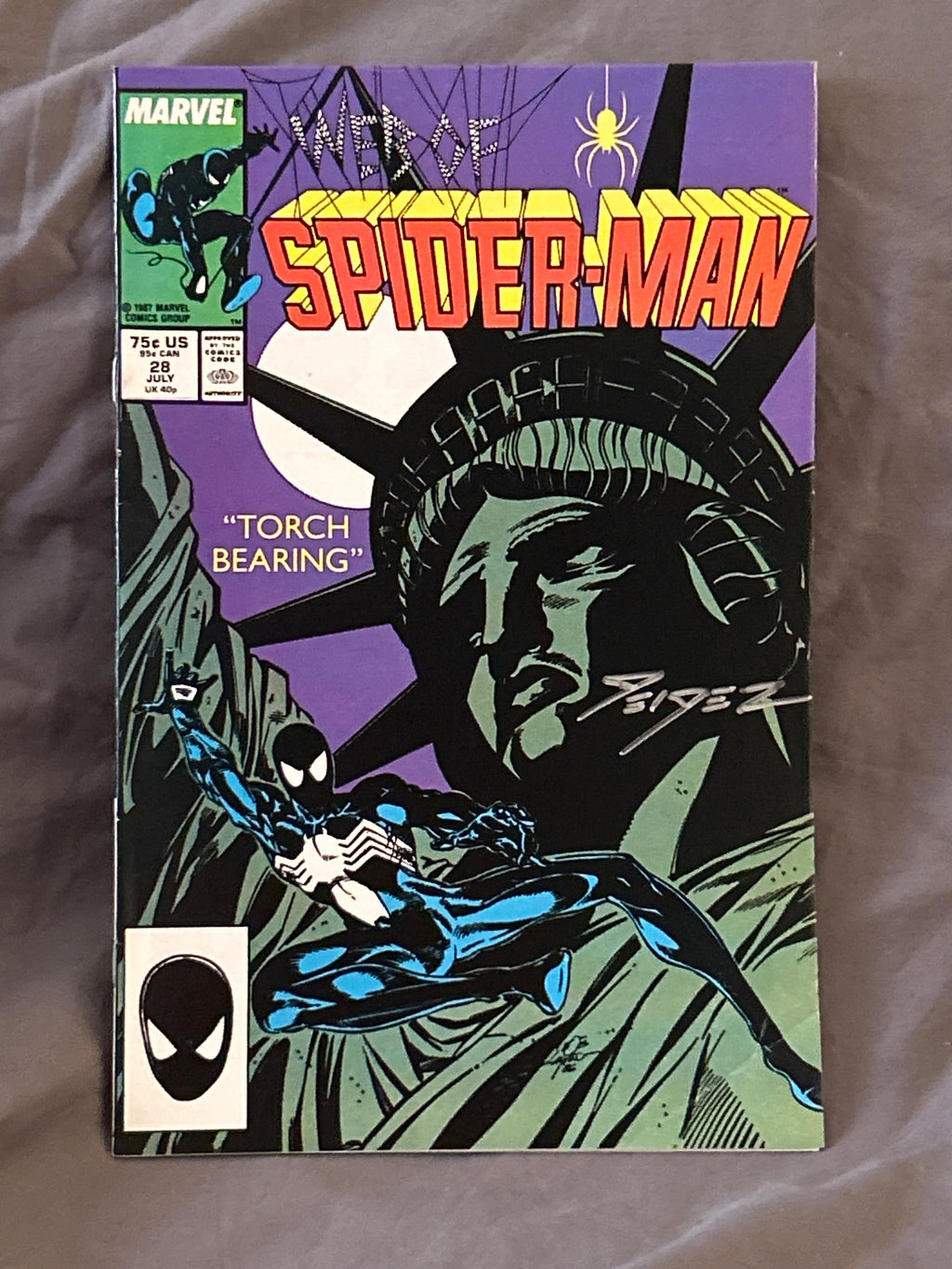Autographed Comic Book: Web of Spider-Man #28 | Signed by Steve Geiger