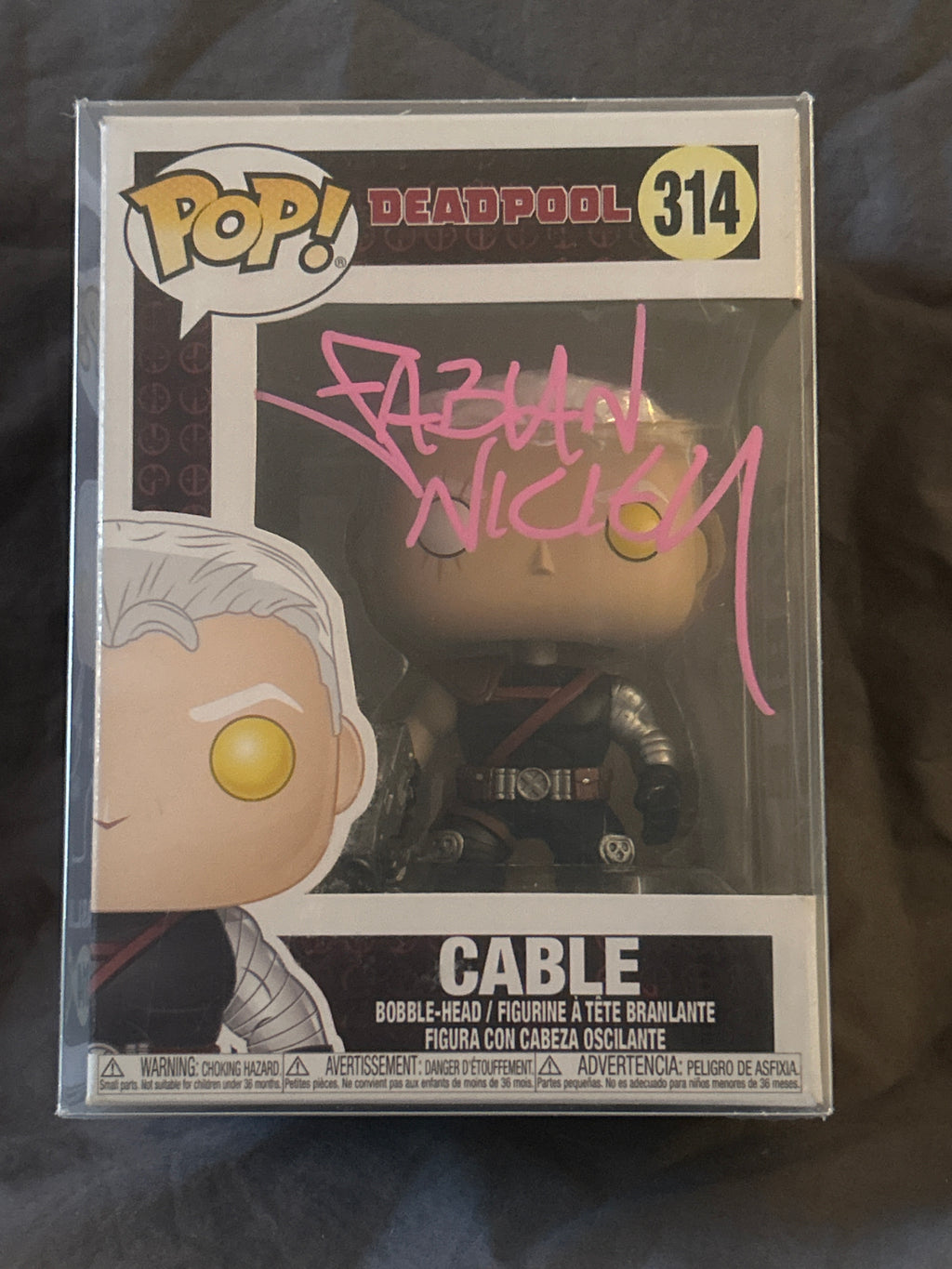 Autographed Funko POP: Cable 314 | Signed by Fabian Nicieza