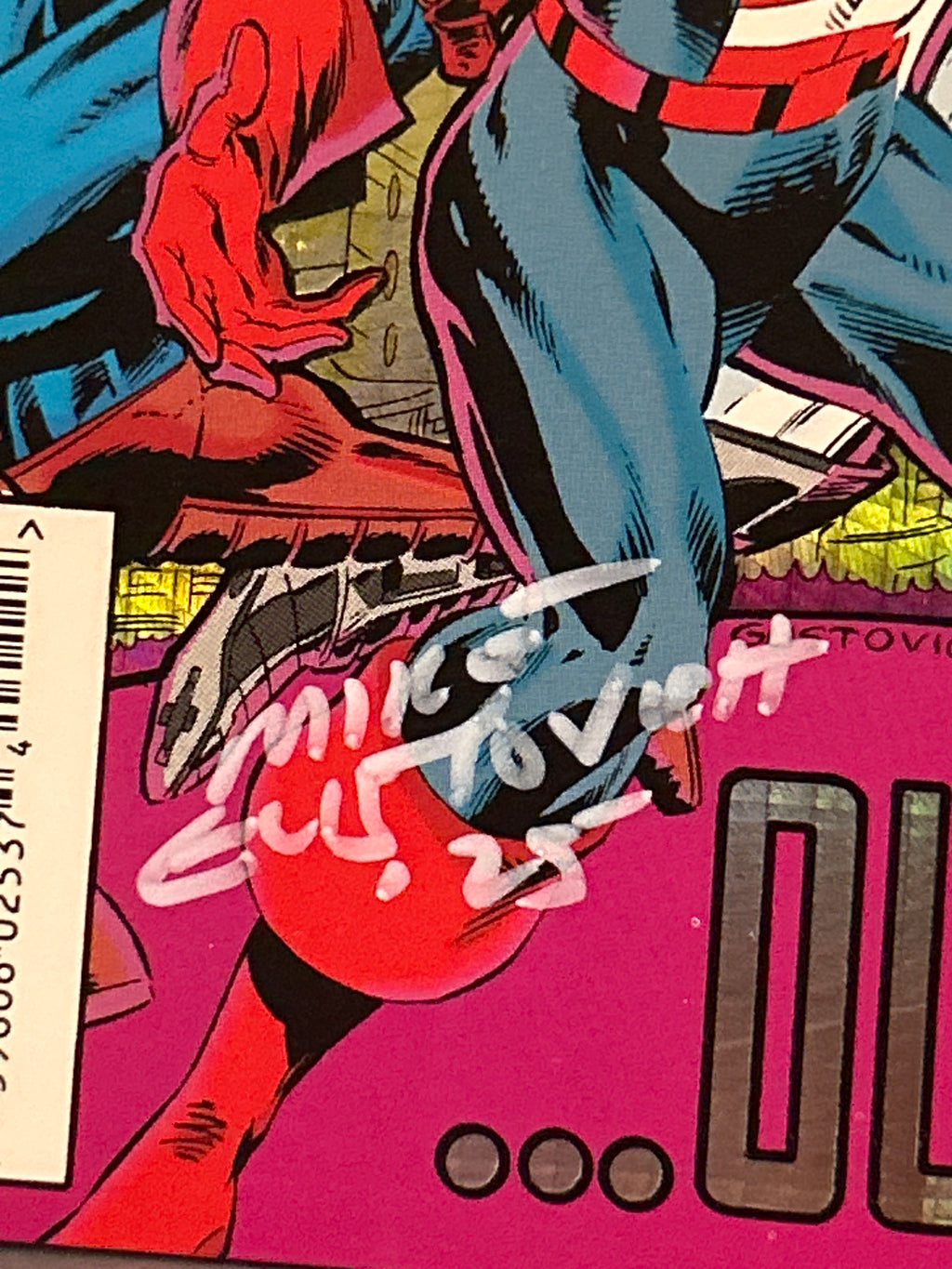 Autographed Comic Book: Avengers #1 (Holo Cover) | Signed by Mike Gustovich