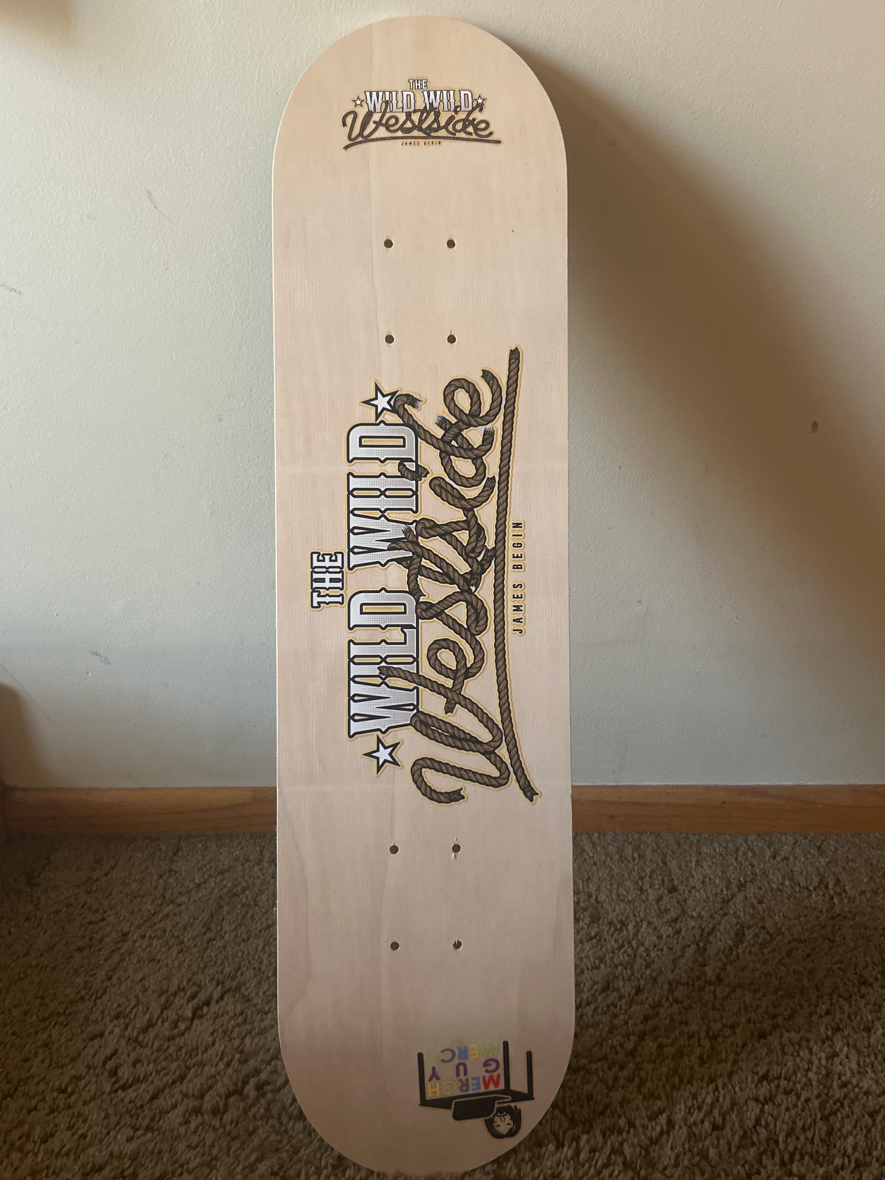 Skateboard - 8” Deck - “The Wild Wild Westside” | James Begin