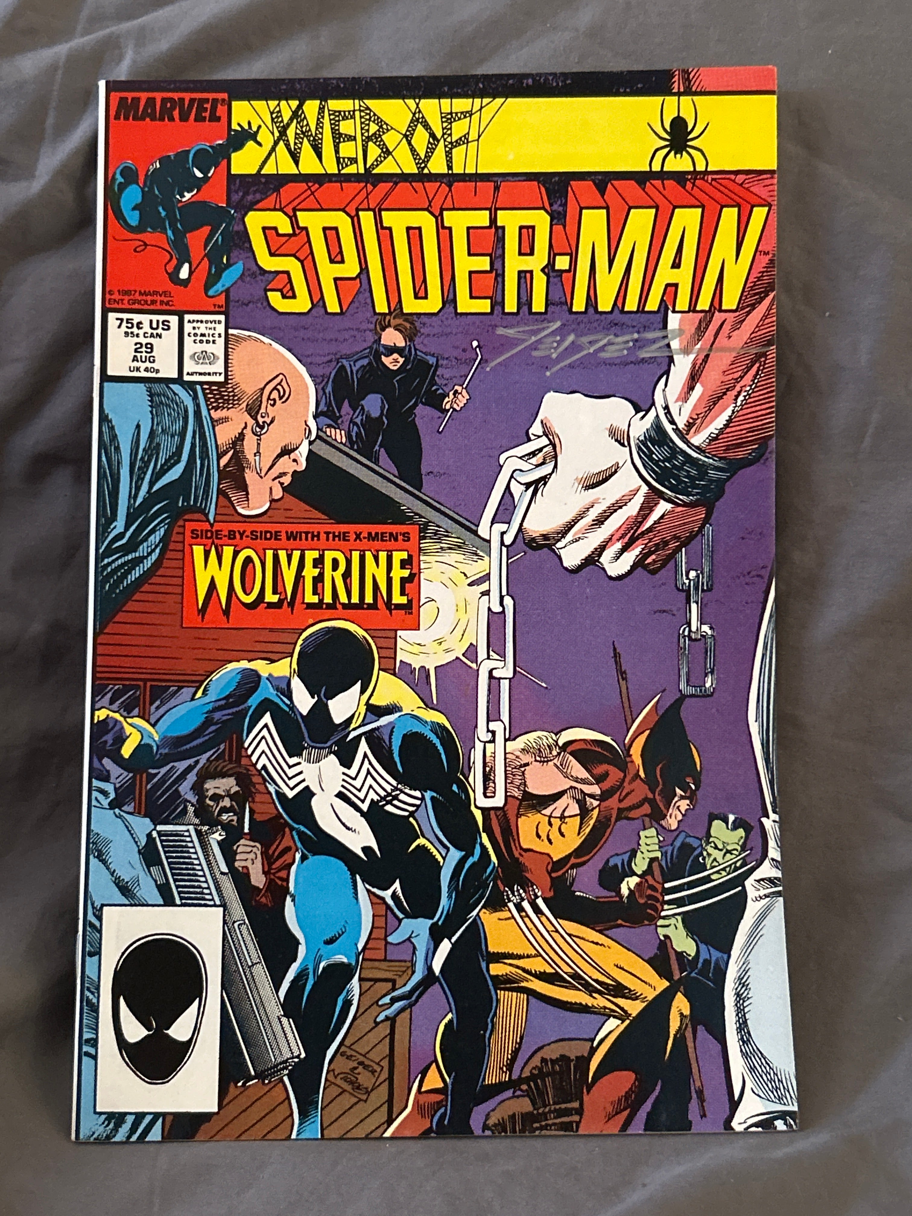 Autographed Comic Book: Web of Spider-Man #29 | Signed by Steve Geiger