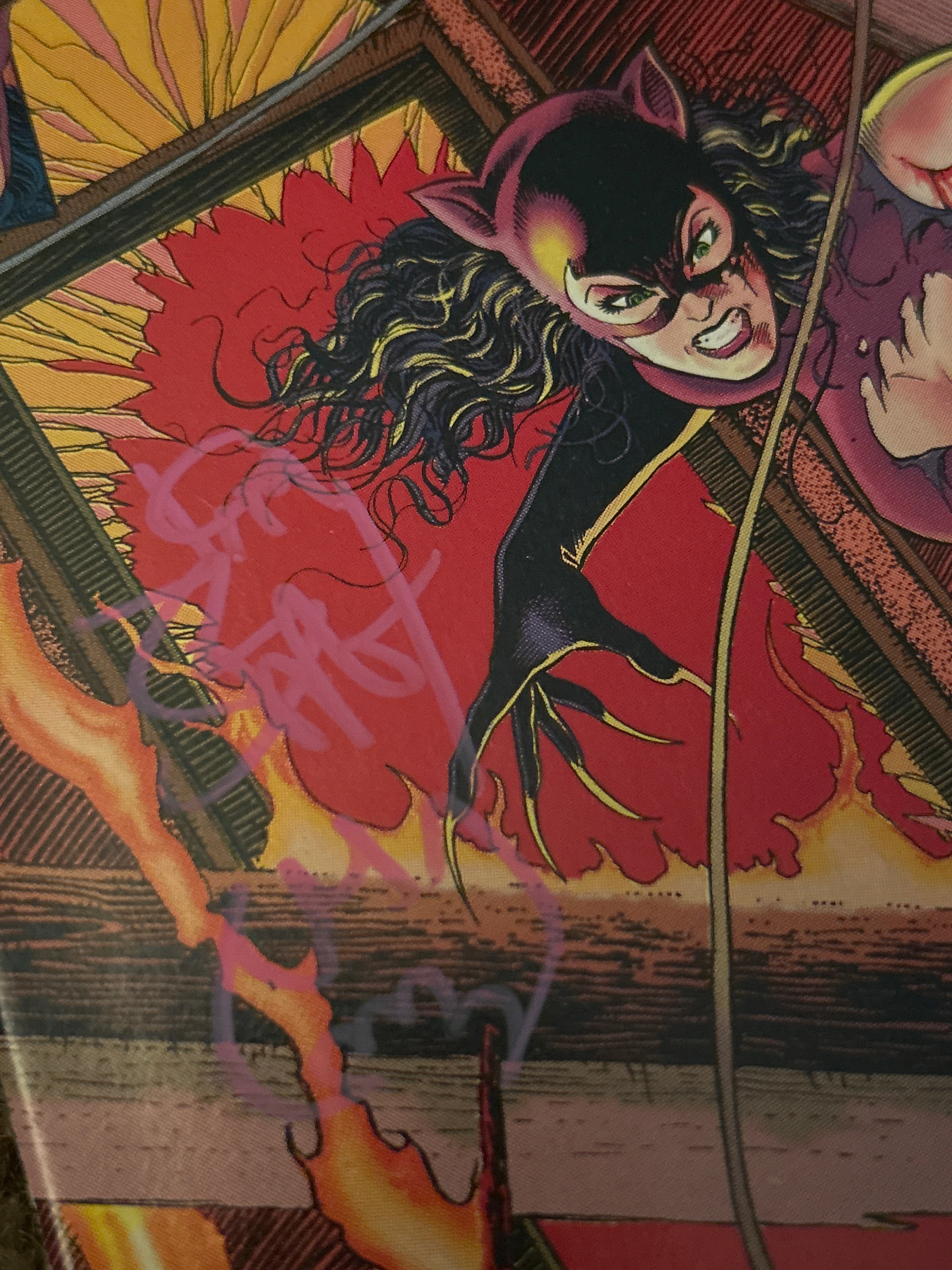 Comic Book: Autographed Catwomen #1&2 BUNDLE - Signed & Doodled by Jim Balent
