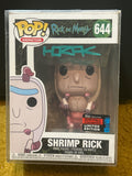 Funko POP: Autographed Rick & Morty Shrimp Rick 644 Signed By Matt Horak