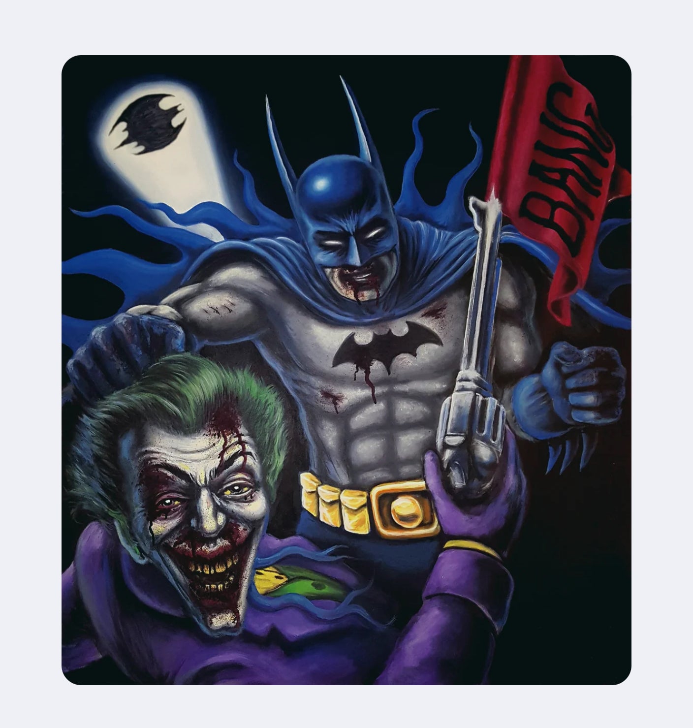 Justin Roberts - Canvas Print: Batman & Joker